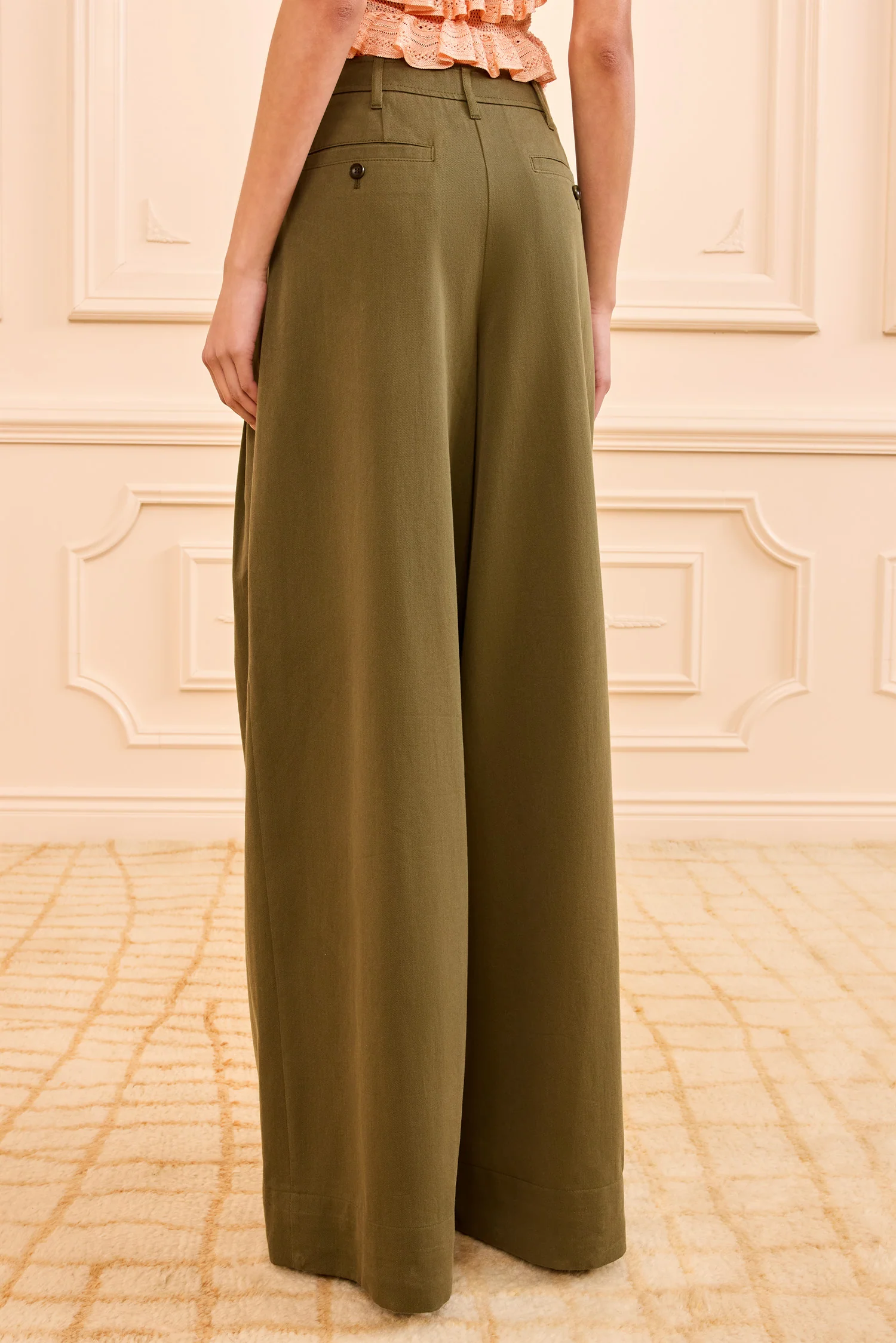 Motherwell Wide Leg Trouser - Pinon - Image 4