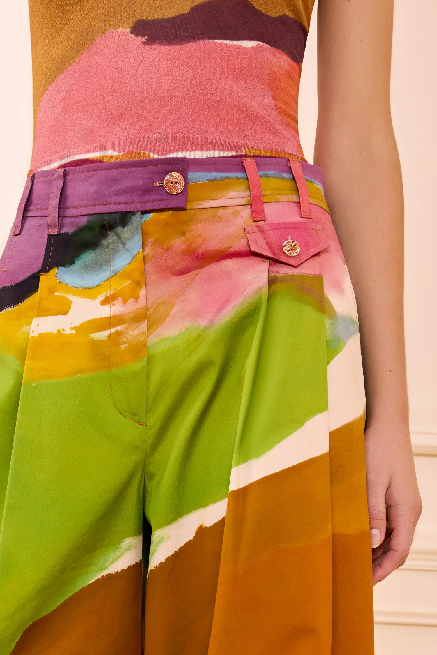 Motherwell Wide Leg Trouser - Nature Abhors A Vacuum - Image 4