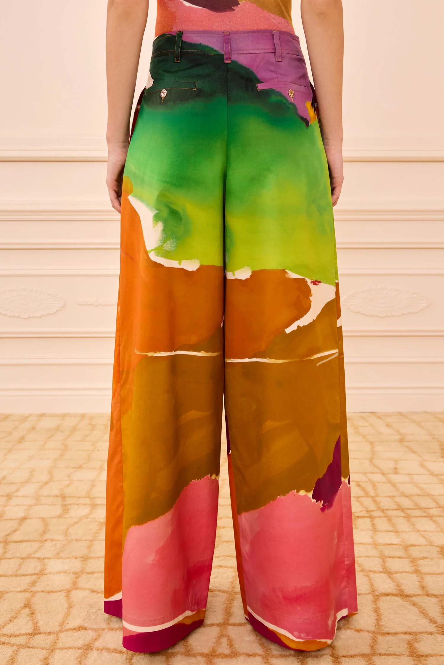 Motherwell Wide Leg Trouser - Nature Abhors A Vacuum - Image 5