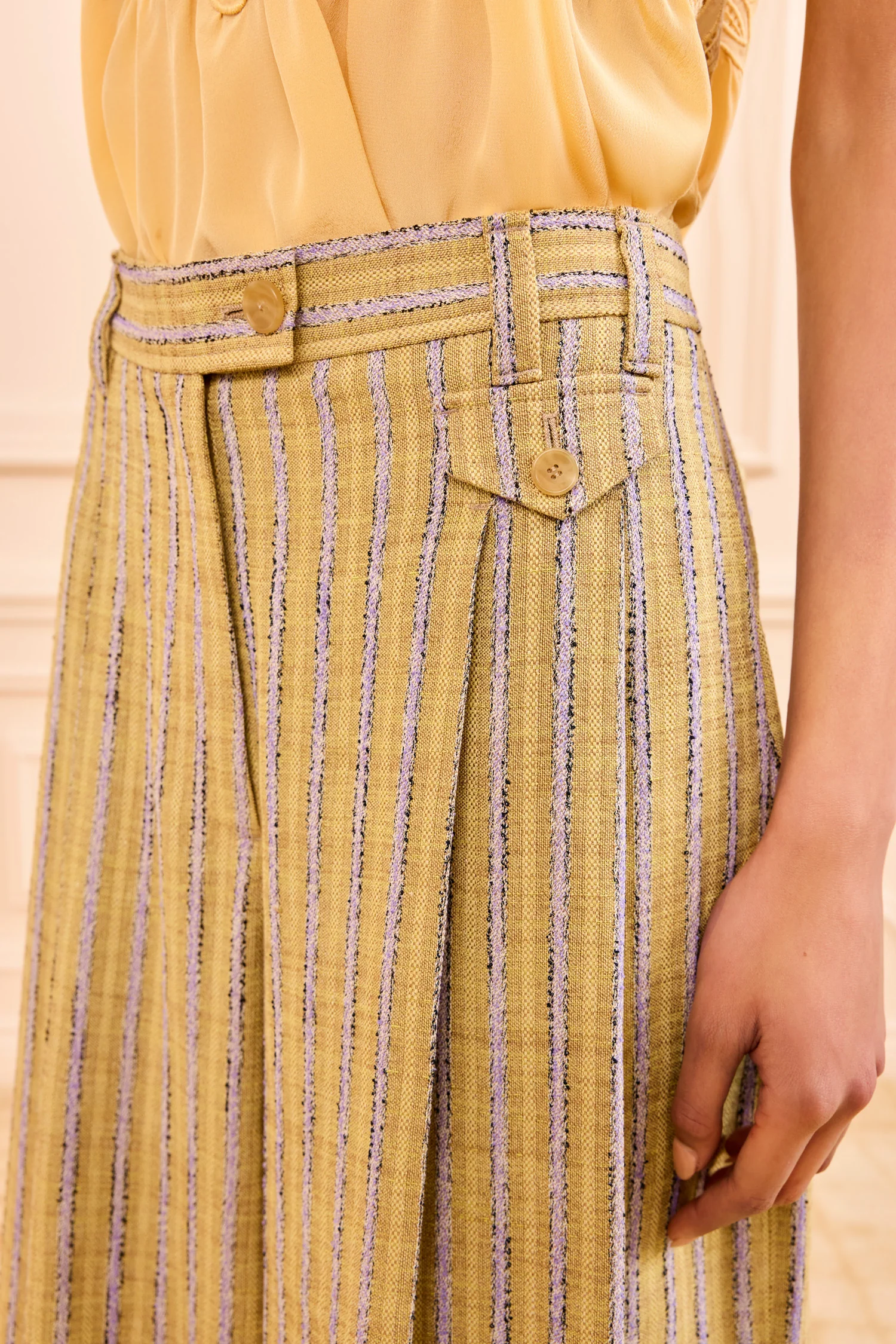 Motherwell Wide Leg Trouser - Agave - Image 3