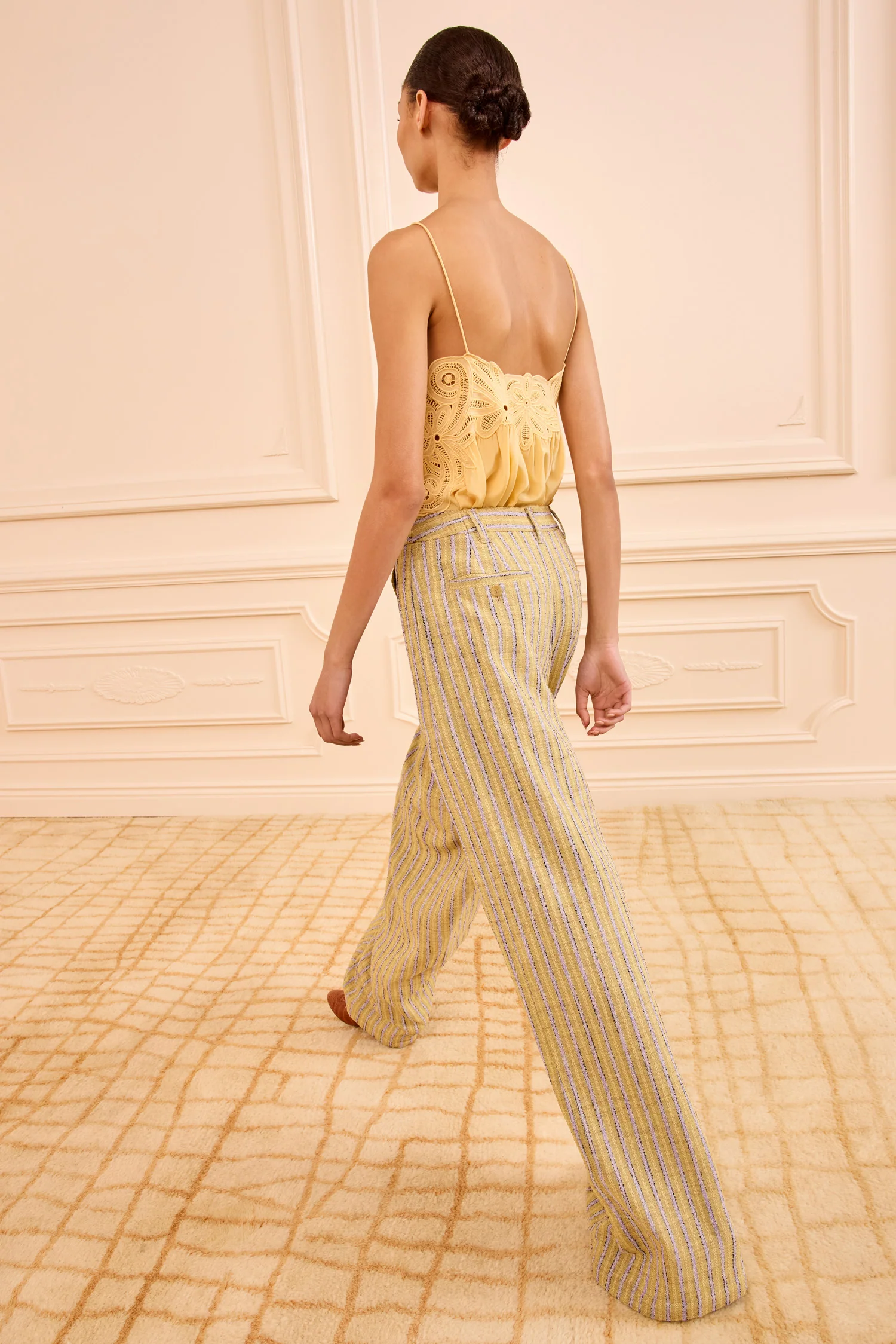 Motherwell Wide Leg Trouser - Agave - Image 4