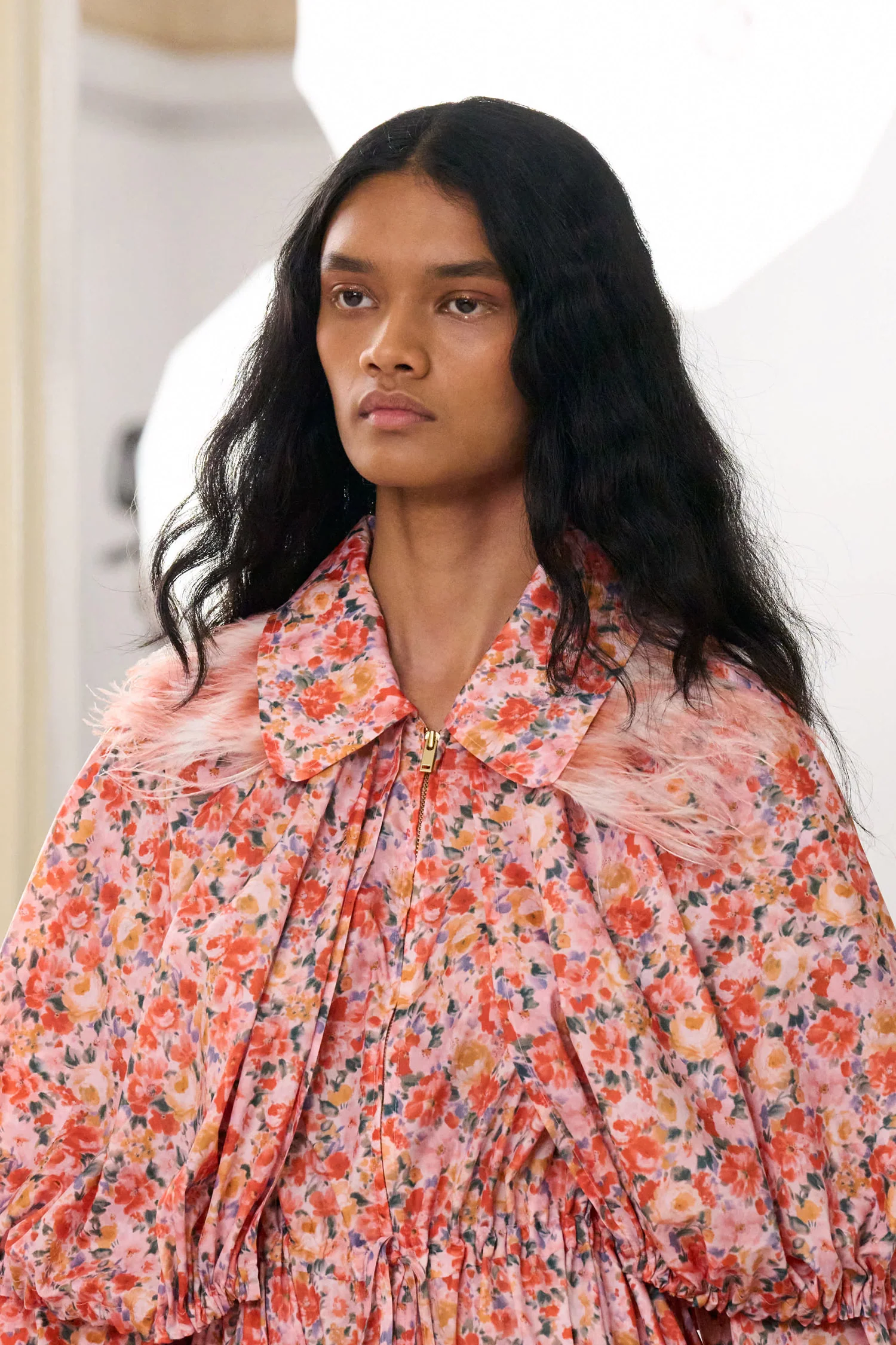 Nadia Bubble Tiered Coat - Begonia - Image 5