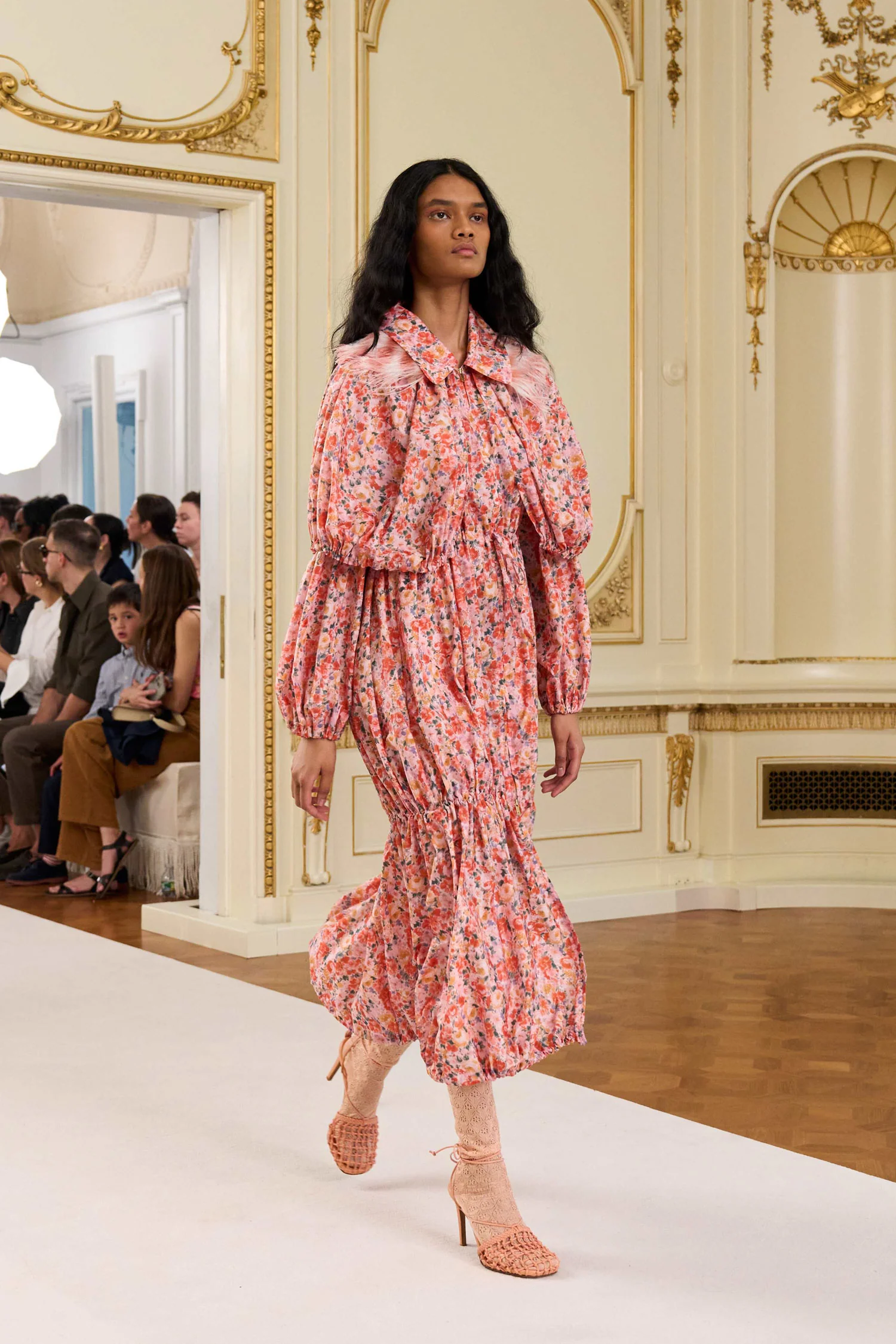 Nadia Bubble Tiered Coat - Begonia - Image 6