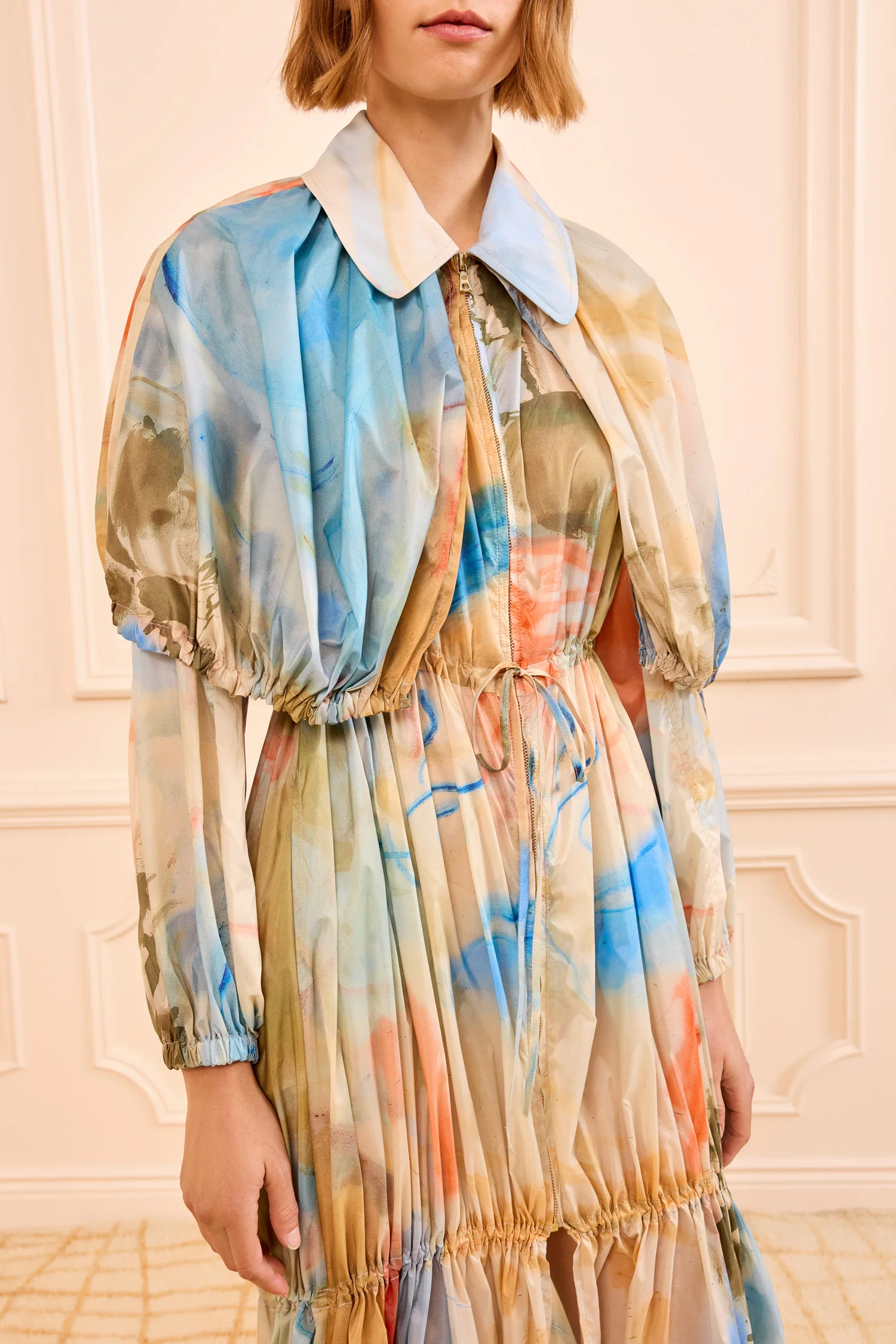 Nadia Bubble Tiered Coat - Western Dream - Image 2