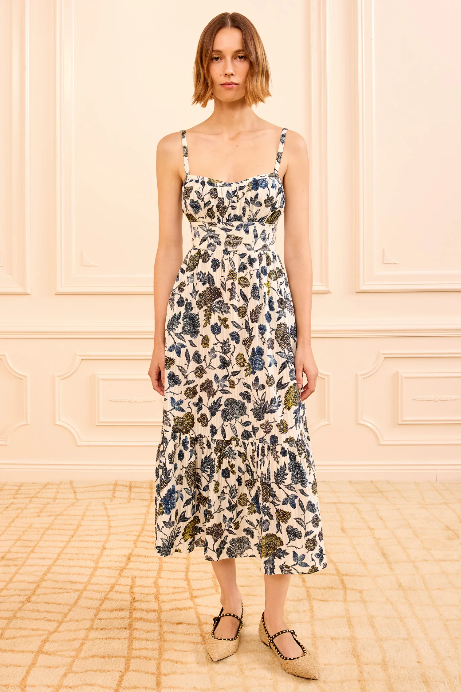 Nadine Cami Midi Dress - Porcelain - Image 4