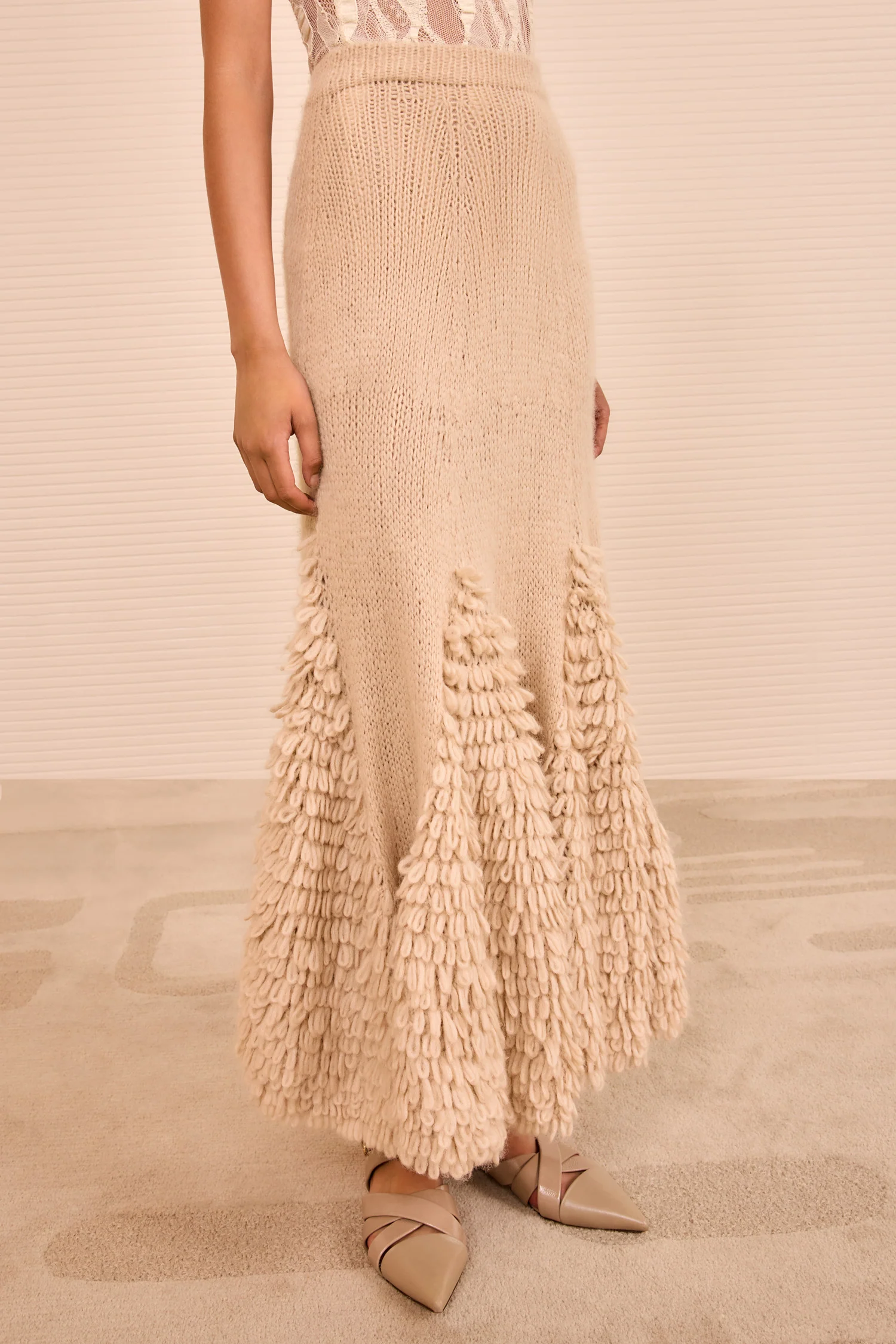Nathalie Trumpet Skirt - Alabaster - Image 2