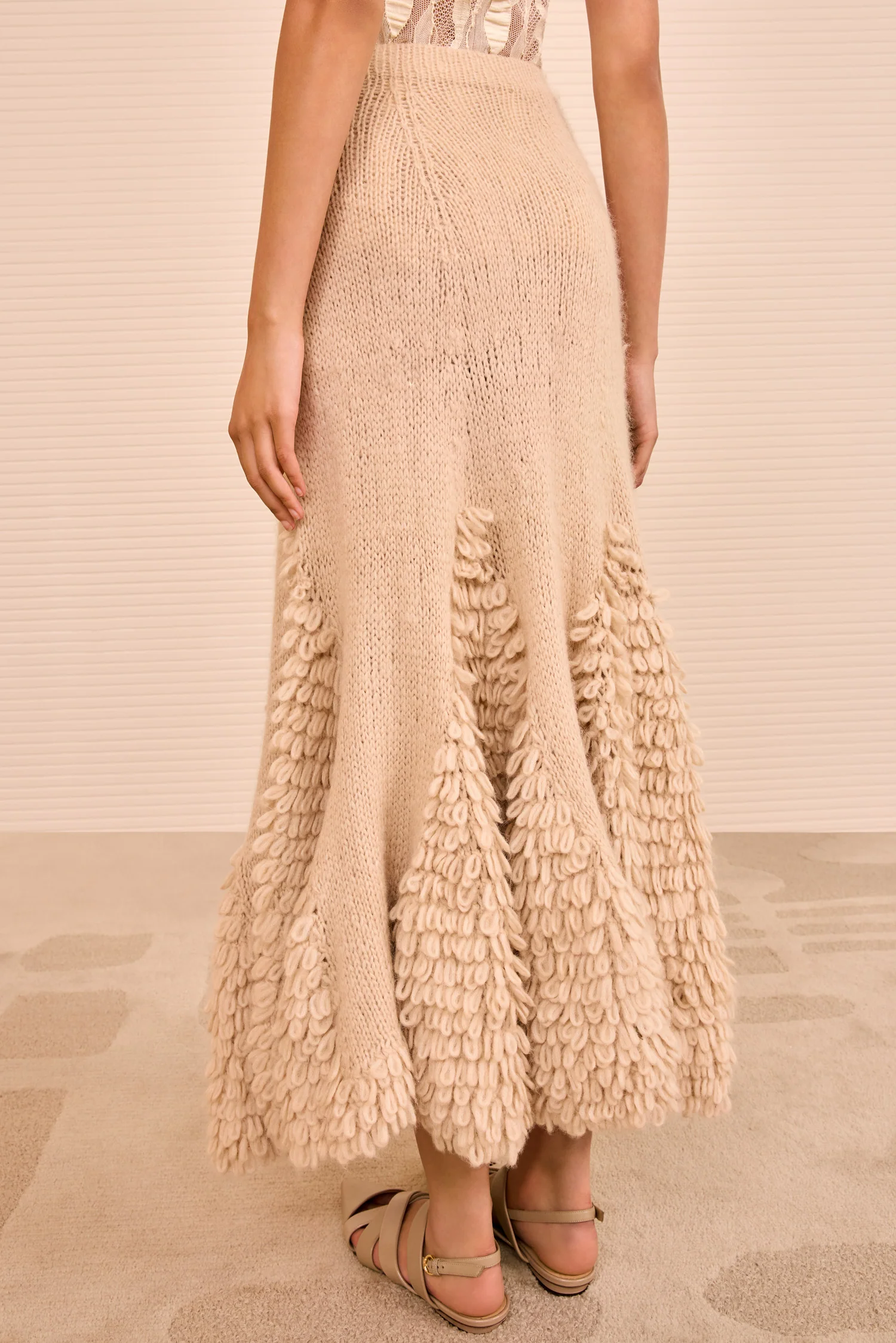 Nathalie Trumpet Skirt - Alabaster - Image 4