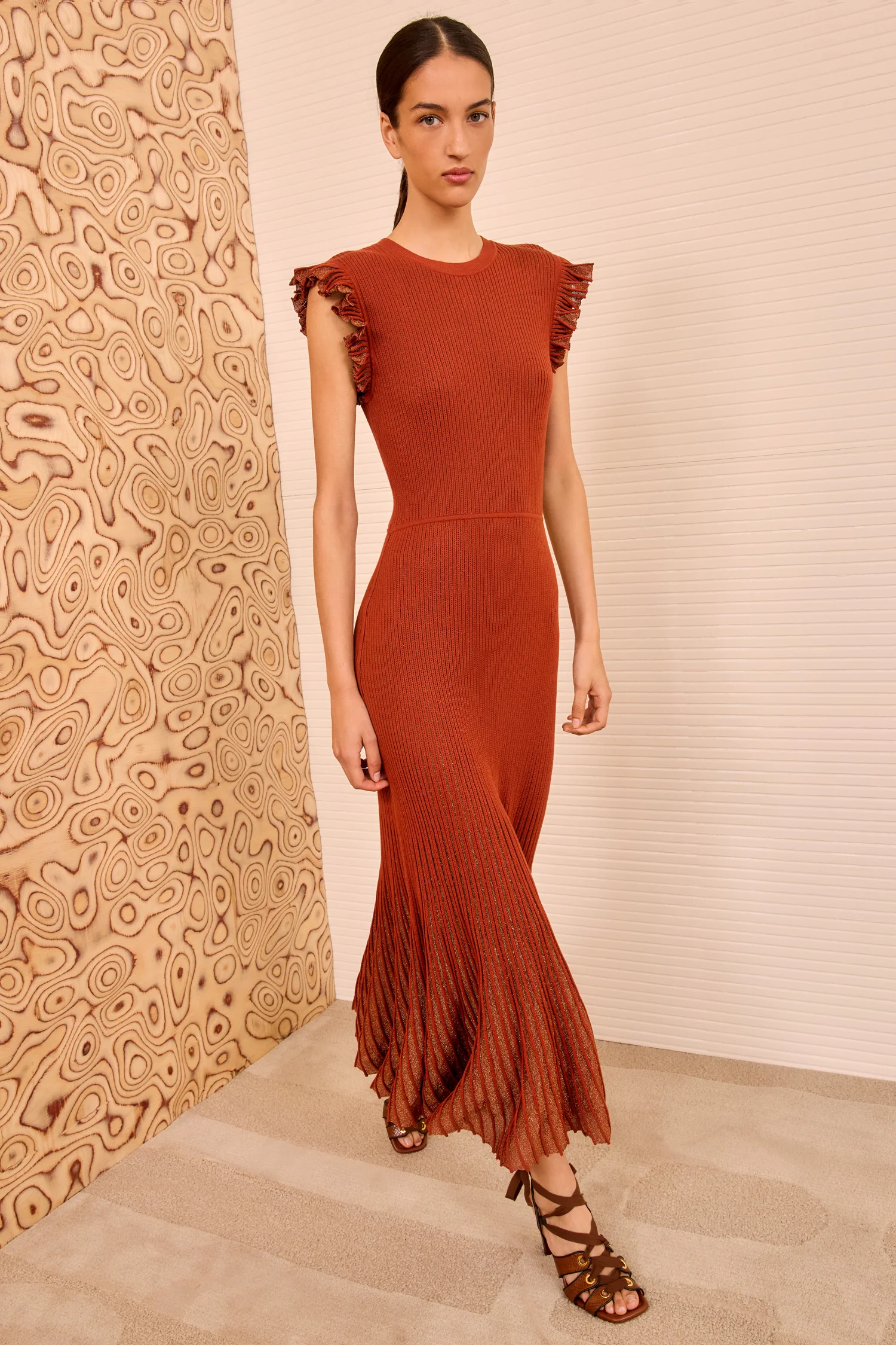 Noelle Midi Dress - Copper - Image 3