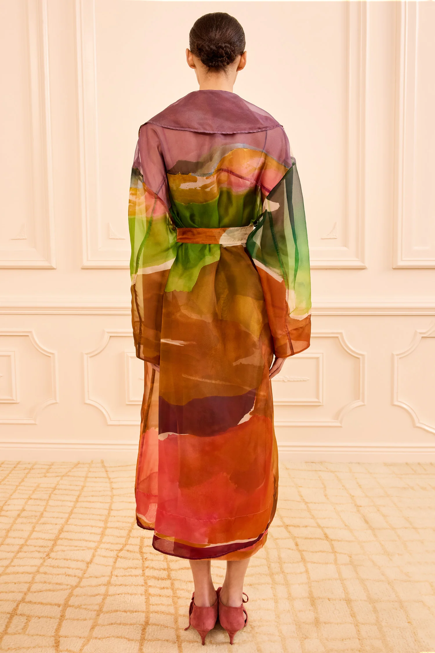 Novalie Organza Trench Coat - Nature Abhors A Vacuum - Image 5