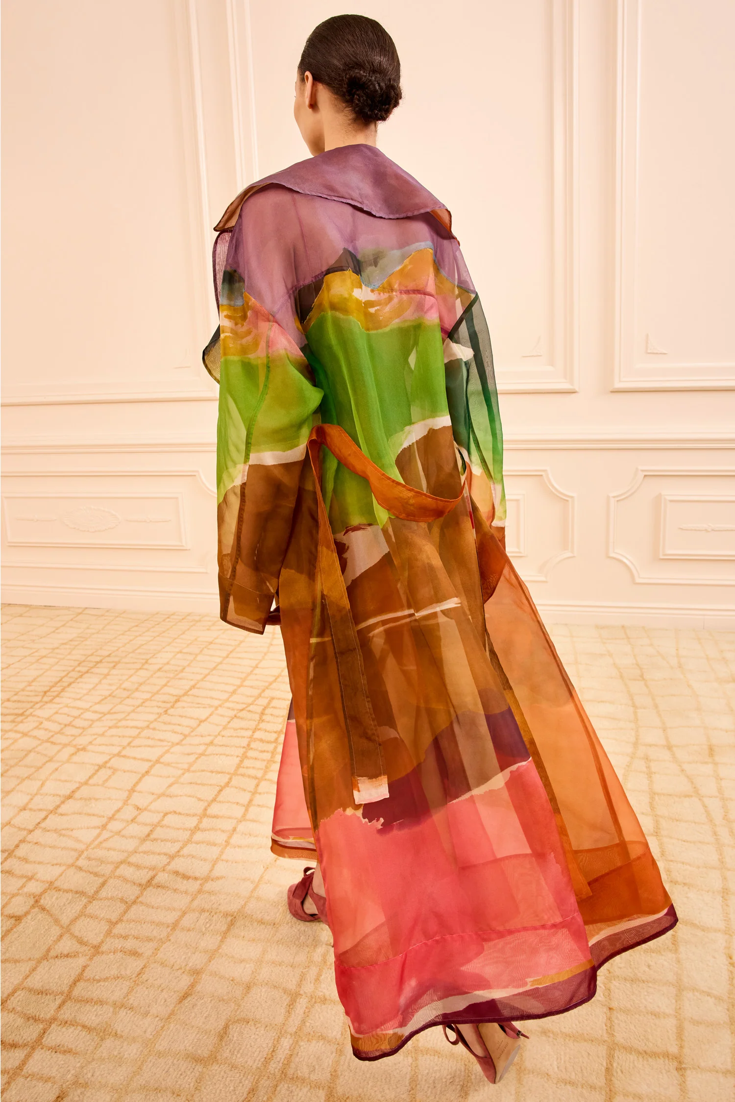 Novalie Organza Trench Coat - Nature Abhors A Vacuum - Image 6