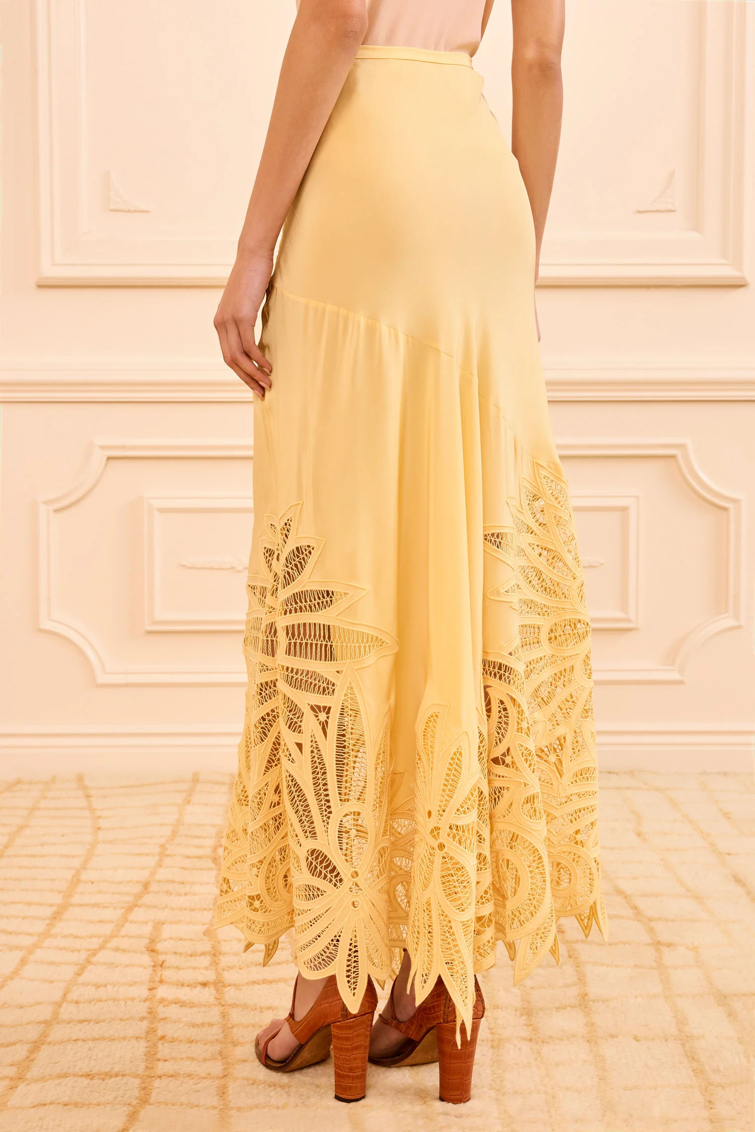 Oona Lace Applique Skirt - Dandelion - Image 3