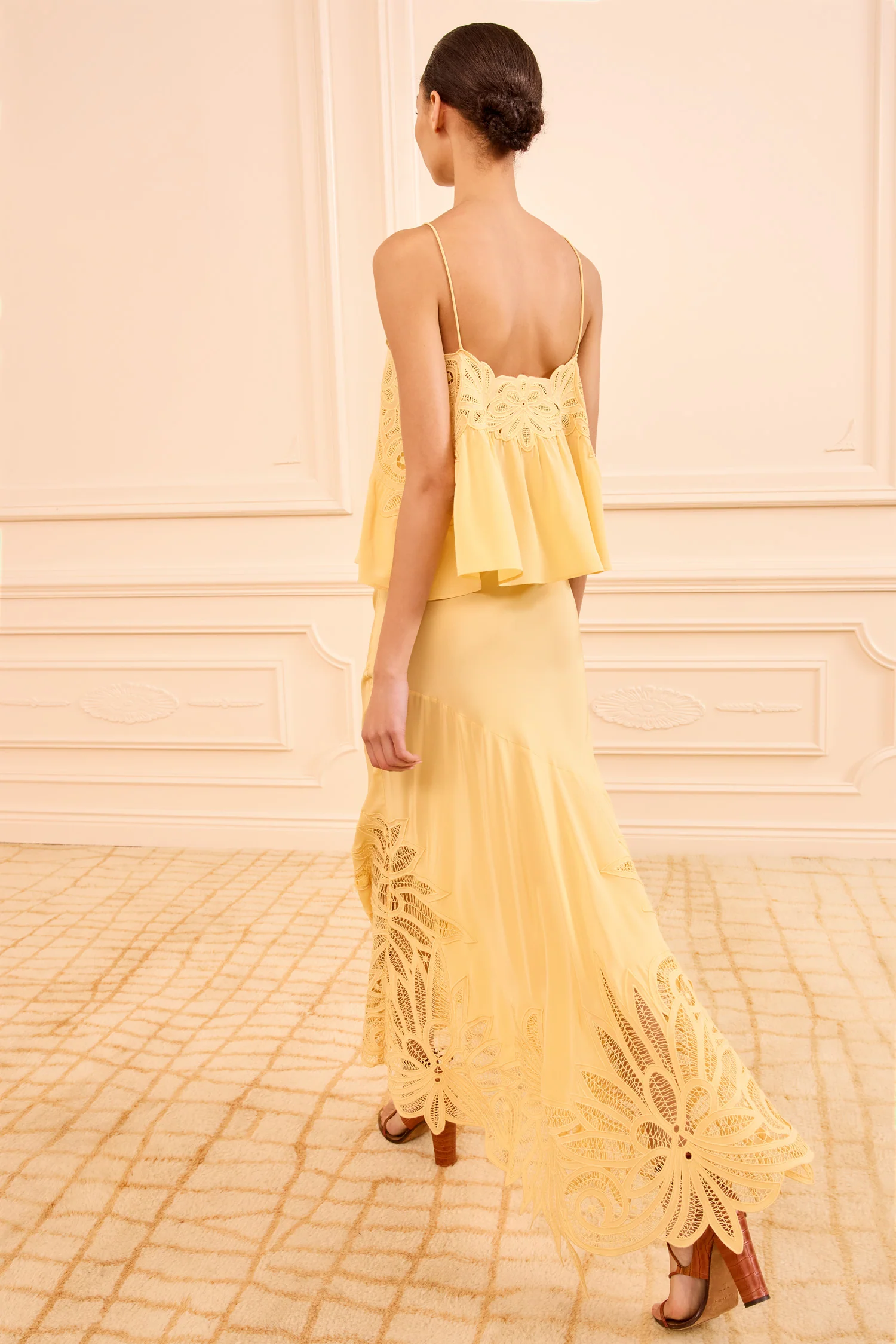 Oona Lace Applique Skirt - Dandelion - Image 4