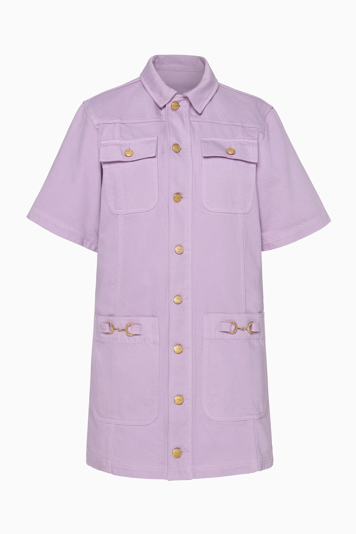 The Painters Denim Mini Dress - Wisteria - Image 5