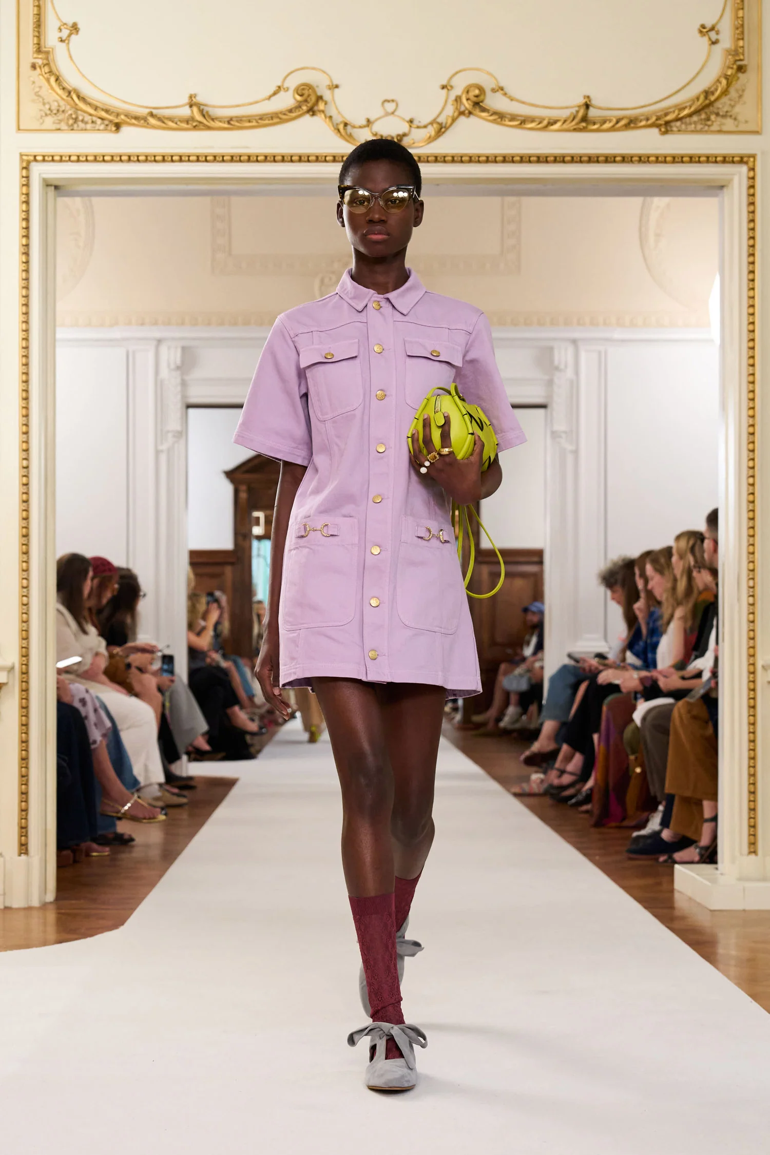 The Painters Denim Mini Dress - Wisteria - Image 6