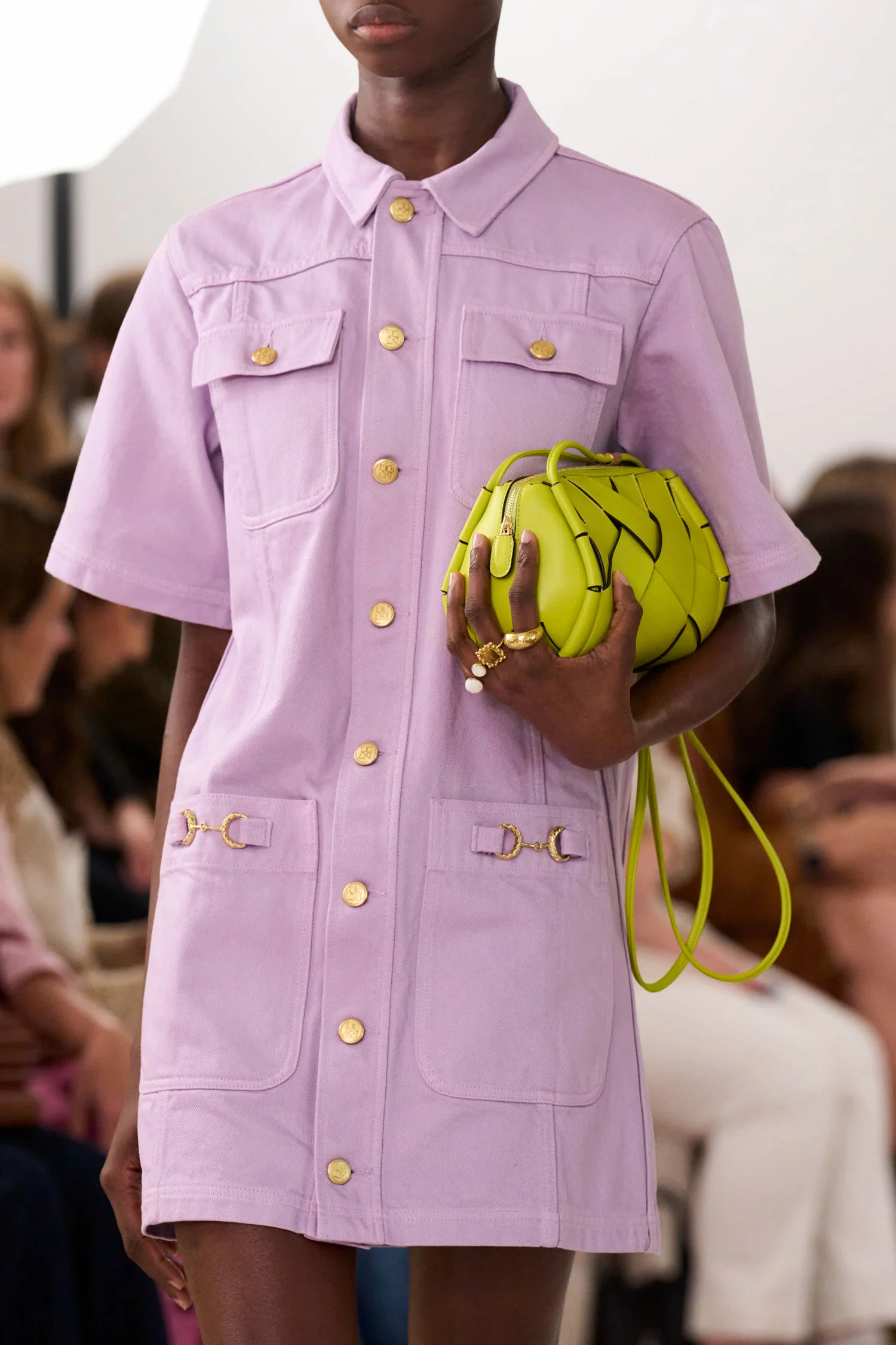 The Painters Denim Mini Dress - Wisteria - Image 7