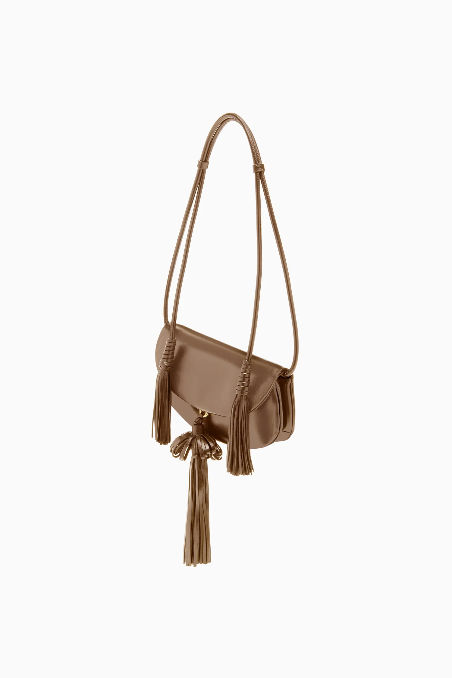 Paloma Tassel Flap Bag - Chestnut - Image 2