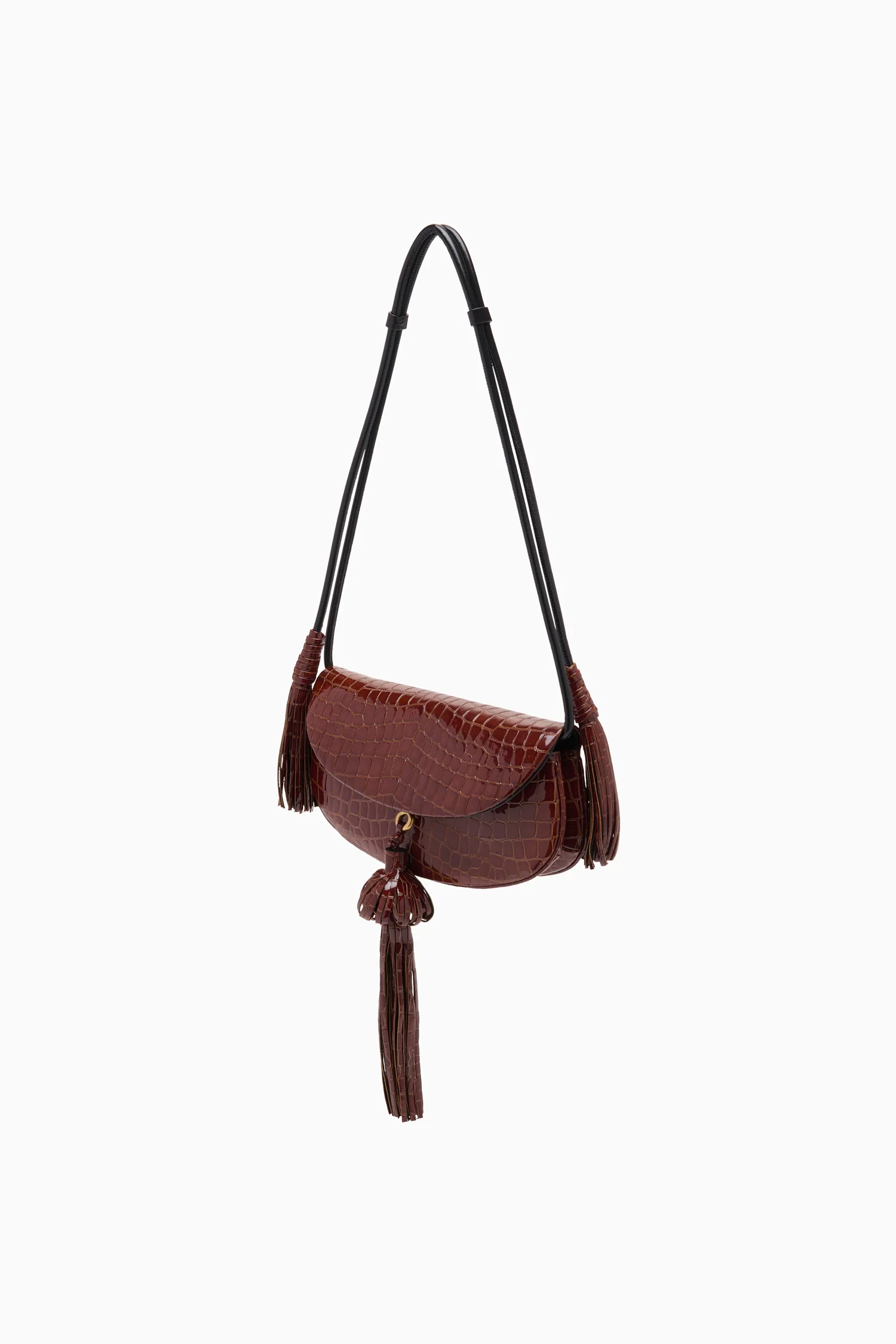 Paloma Tassel Flap Bag - Chestnut - Image 2