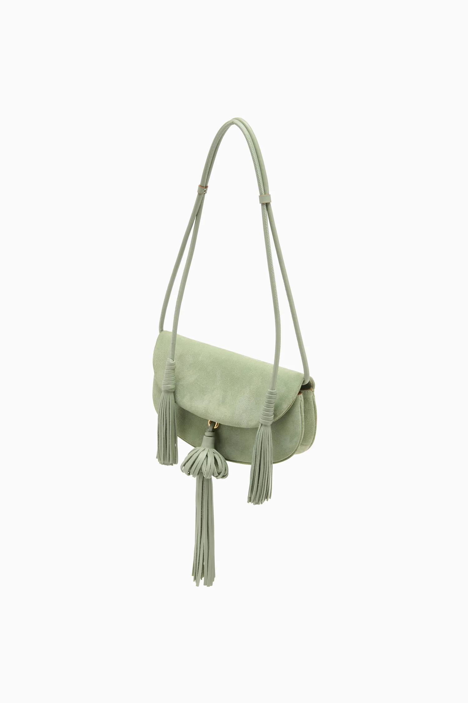 Paloma Tassel Flap Bag - Sea Glass - Image 2
