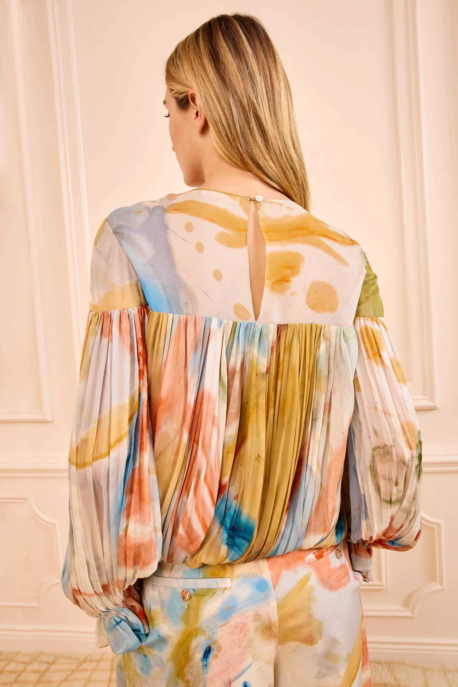Pearl Silk Blouse - Western Dream - Image 5