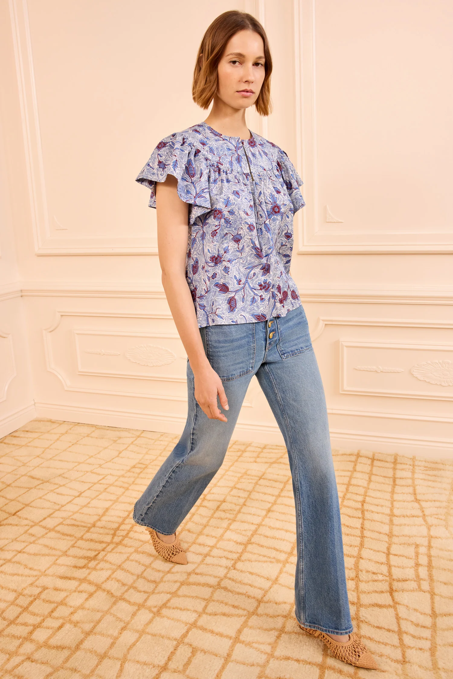 Perline Cotton Blouse - Gardenia
