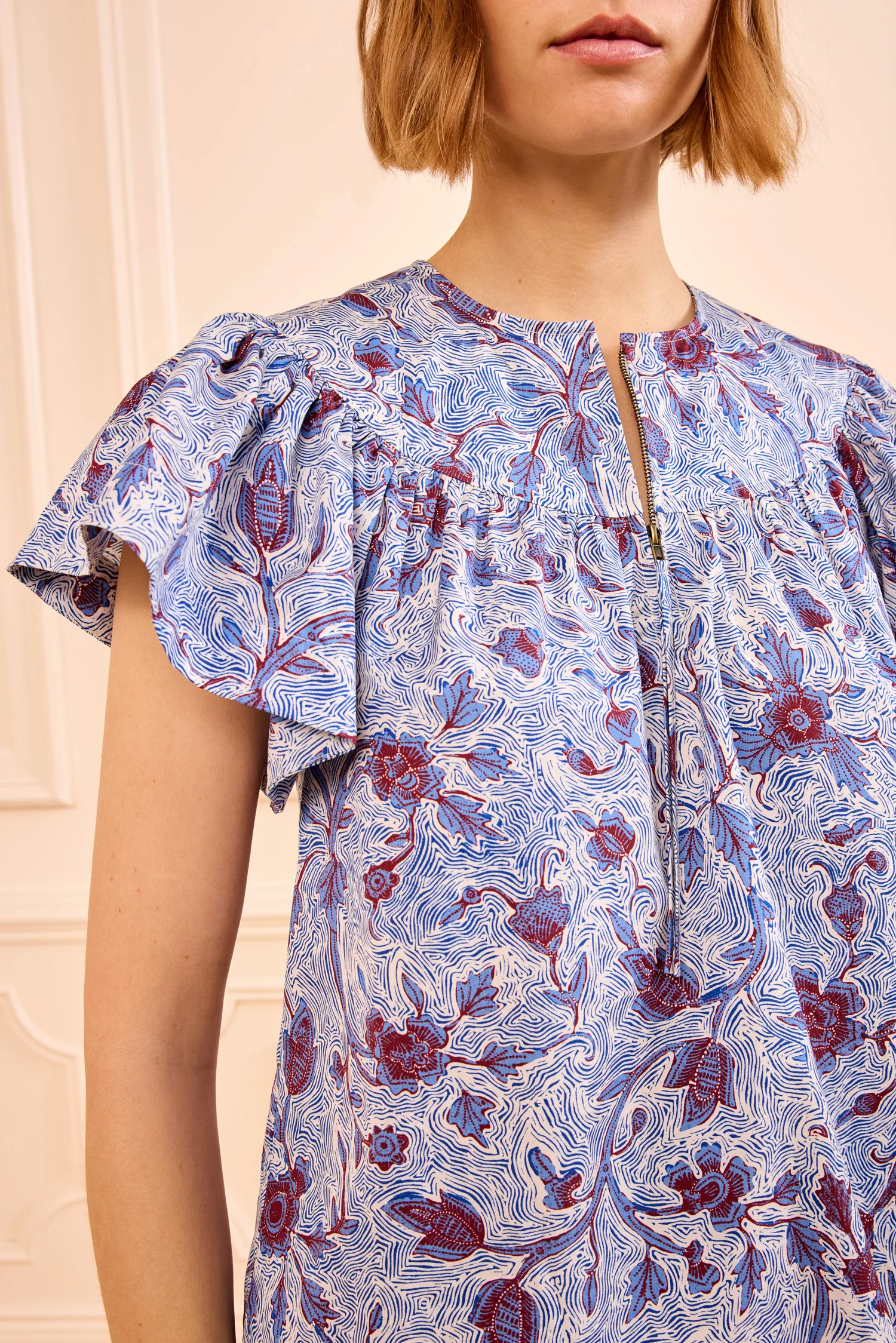 Perline Cotton Blouse - Gardenia - Image 2
