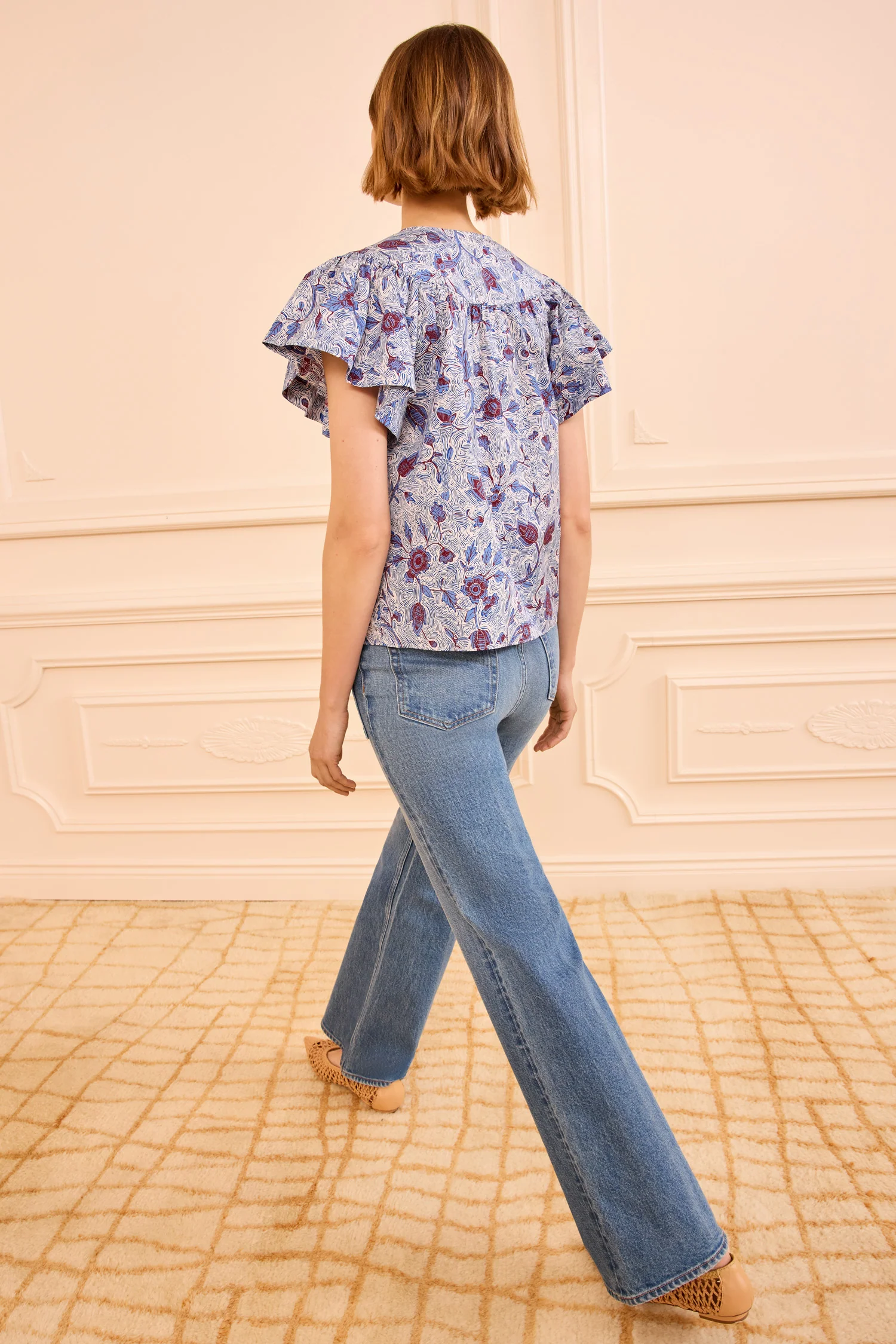 Perline Cotton Blouse - Gardenia - Image 4