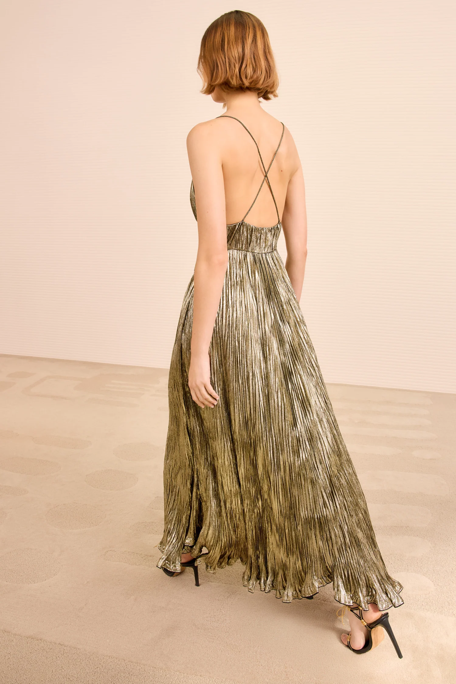 Persephone Pleated Cami Gown - Lumen - Image 4
