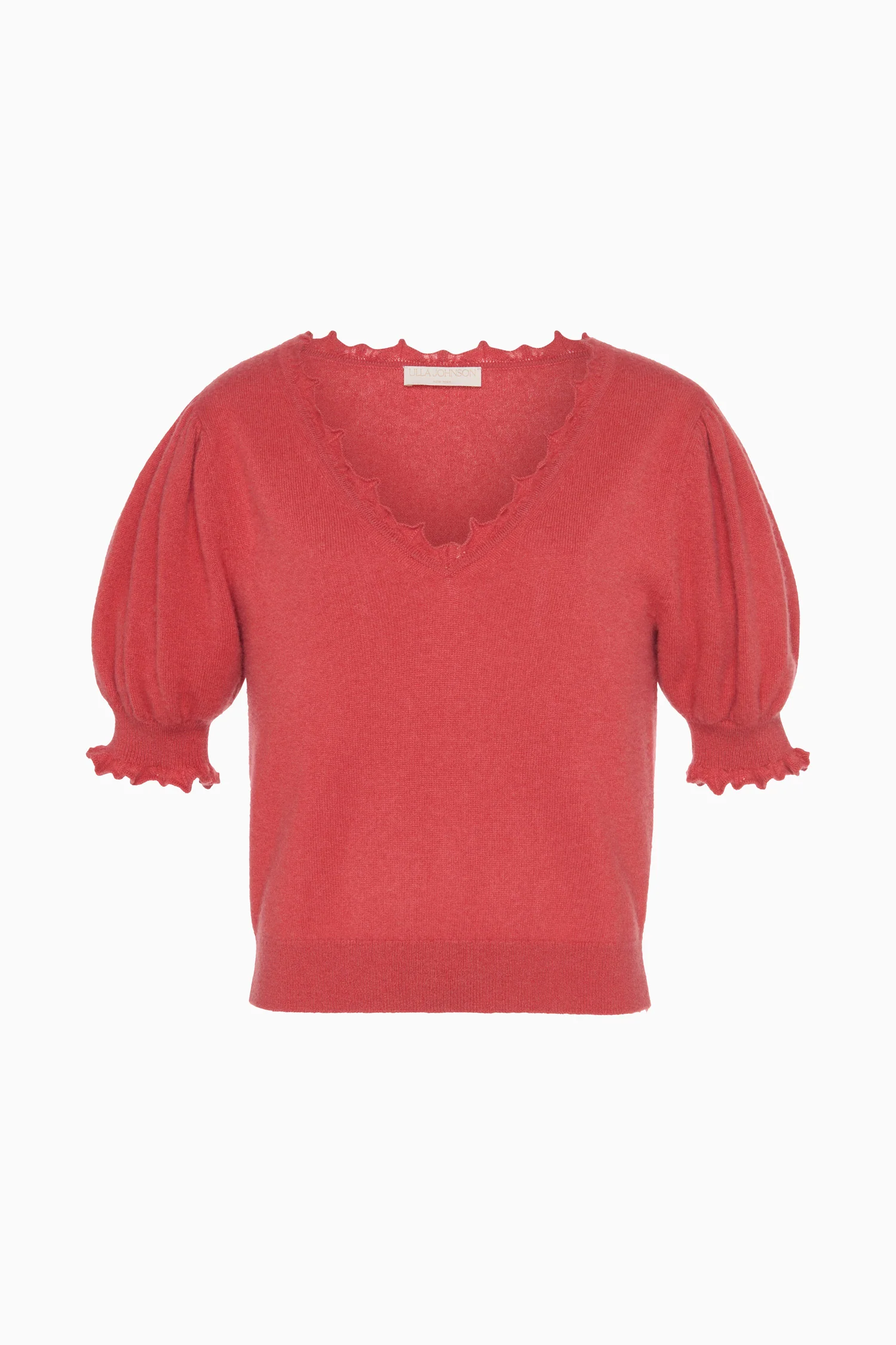 Polline Short Sleeve Top - Coral - Image 6