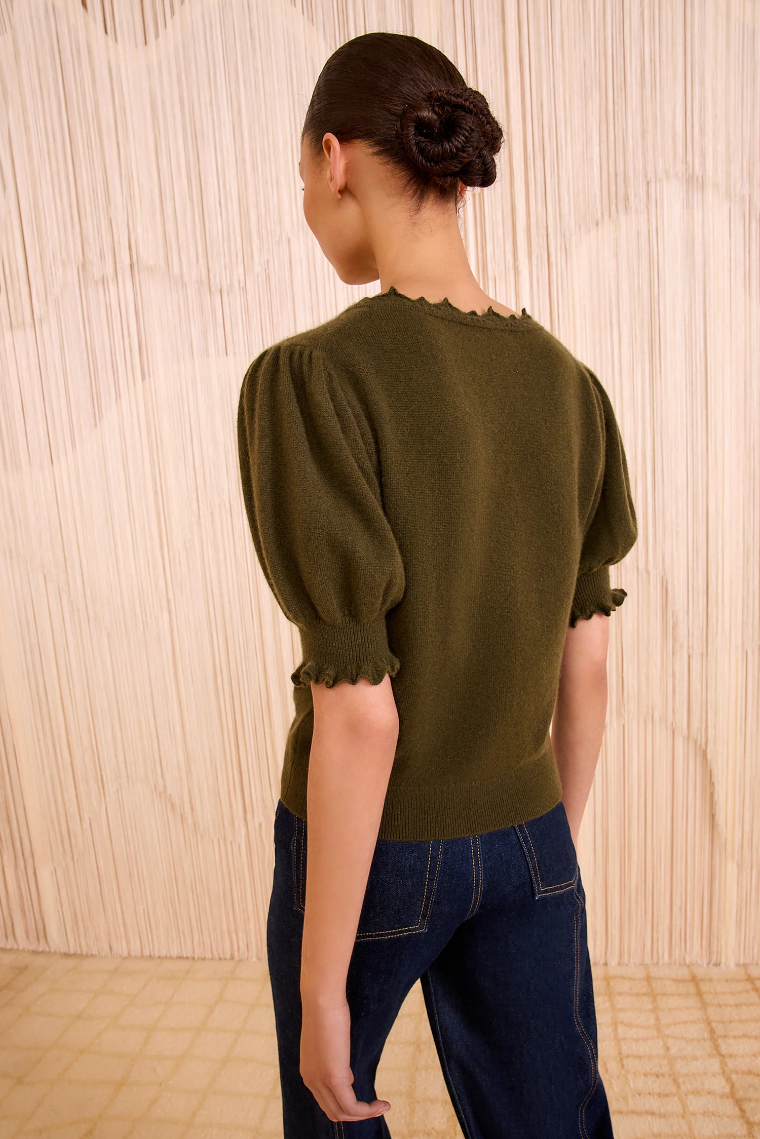 Polline Short Sleeve Top - Hunter - Image 4