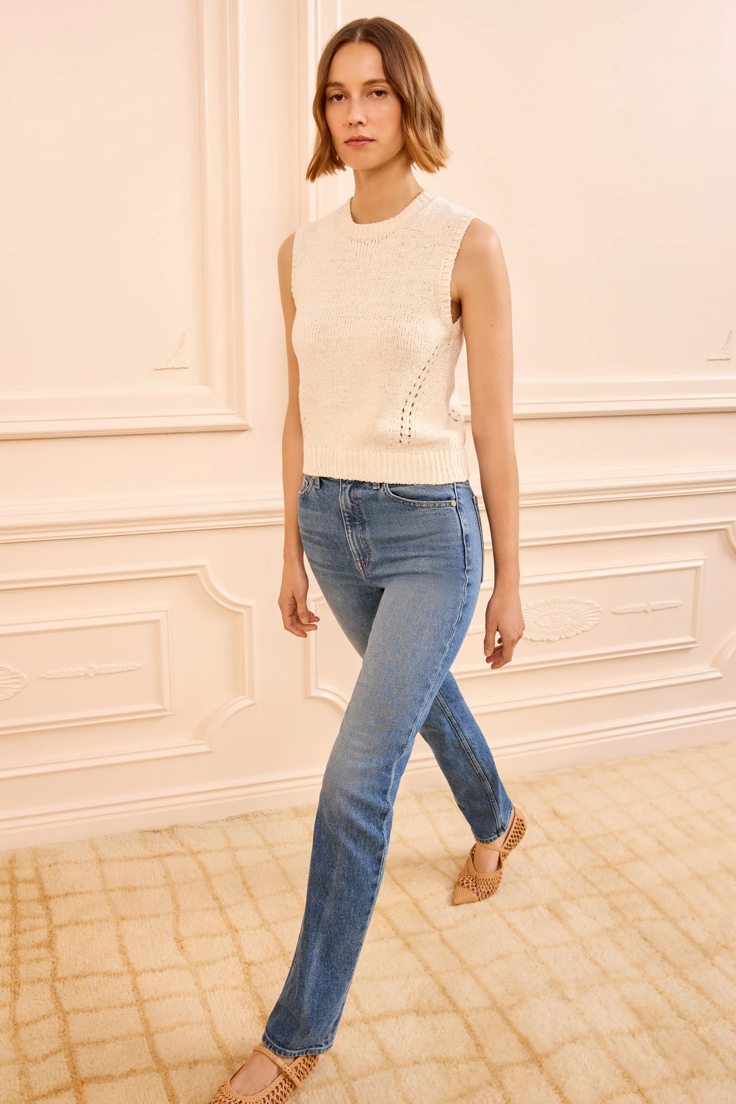 Priscilla Knit Top - Cowrie