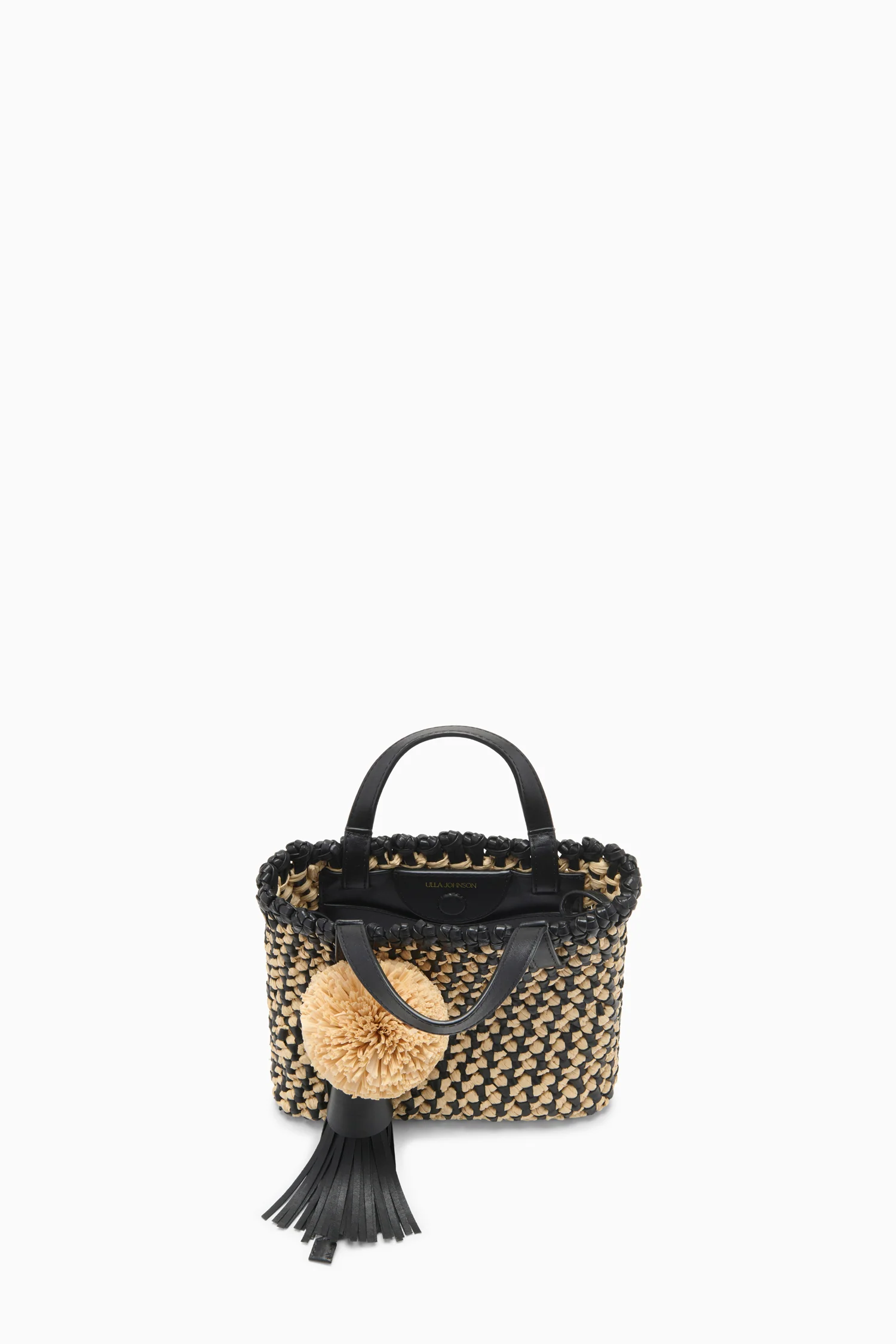 Raffia Mini Crossbody - Noir Natural - Image 4