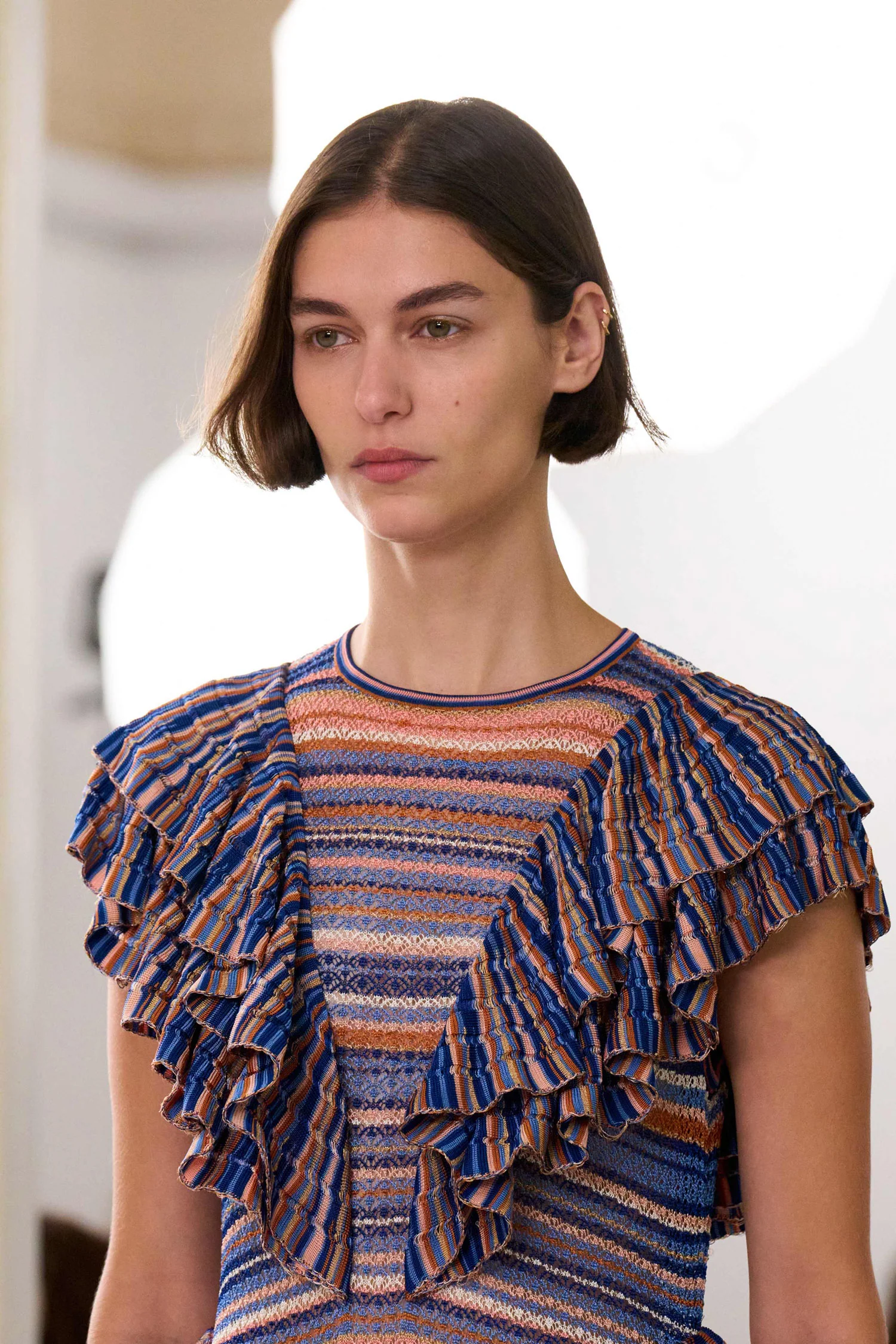 Raina Ruffle Knit Dress - Sunset - Image 5