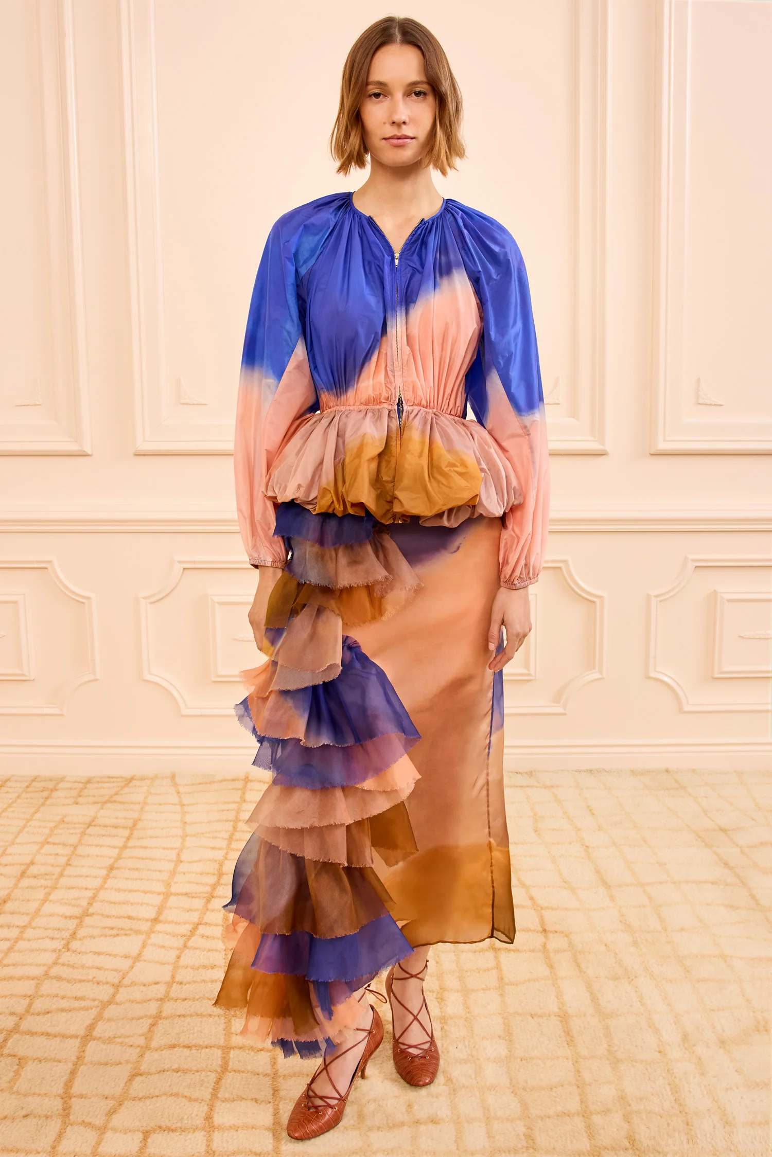 Rana Peplum Jacket - Moontide - Image 3