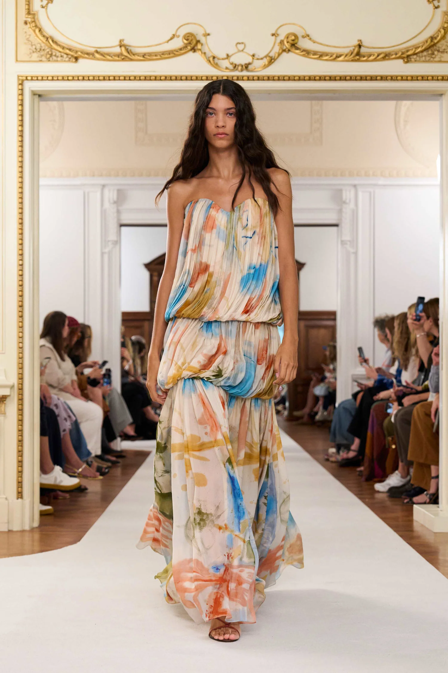 Reverie Strapless Silk Gown - Western Dream - Image 8