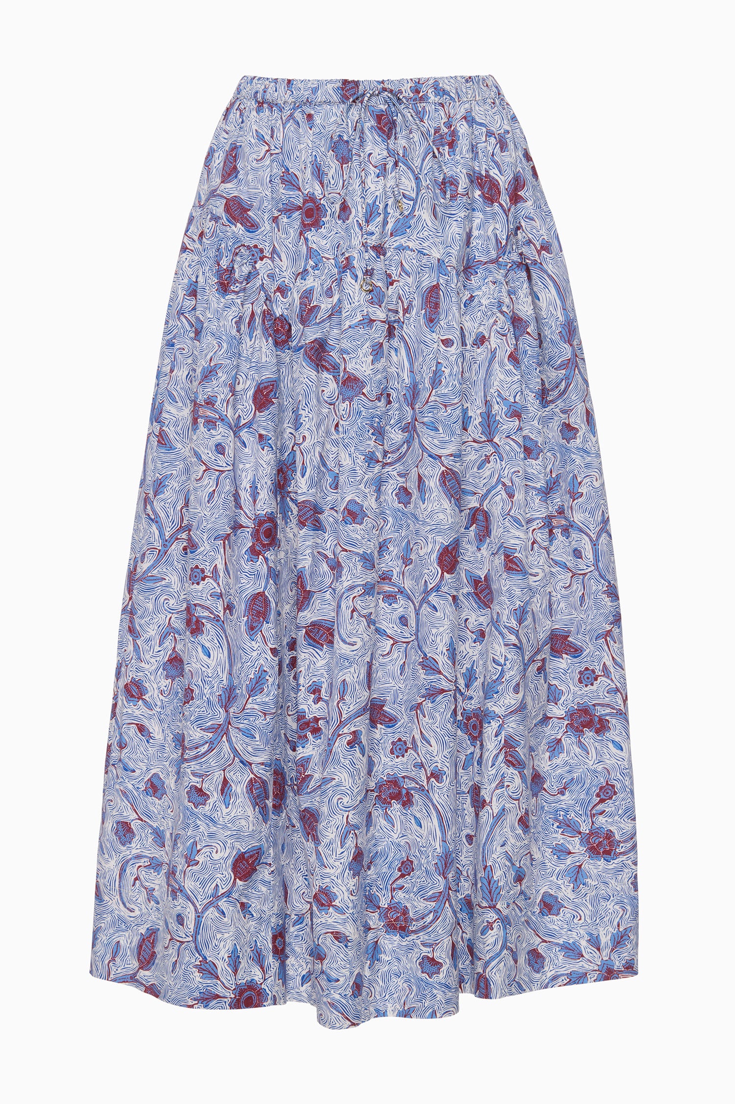 Rosen Cotton Midi Skirt - Gardenia - Image 5