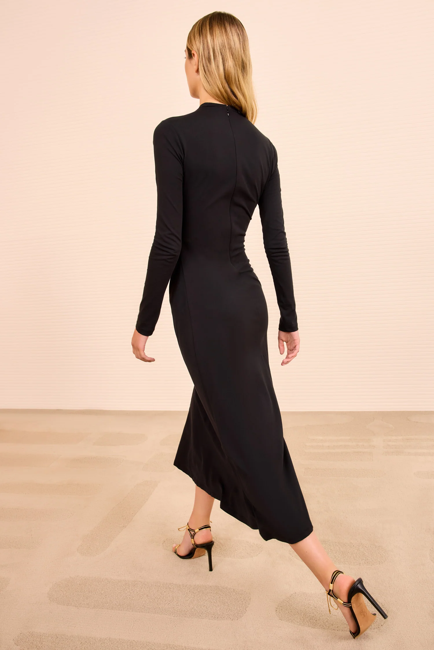 Safi Long Sleeve Dress - Noir - Image 4