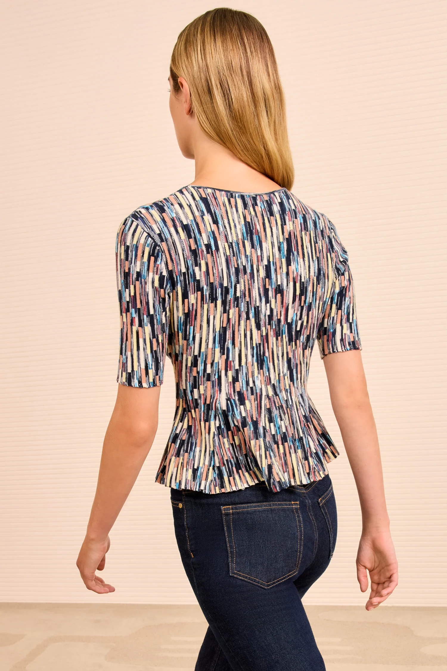 Samira Mulitcolor Short Sleeve Top - Oasis - Image 4