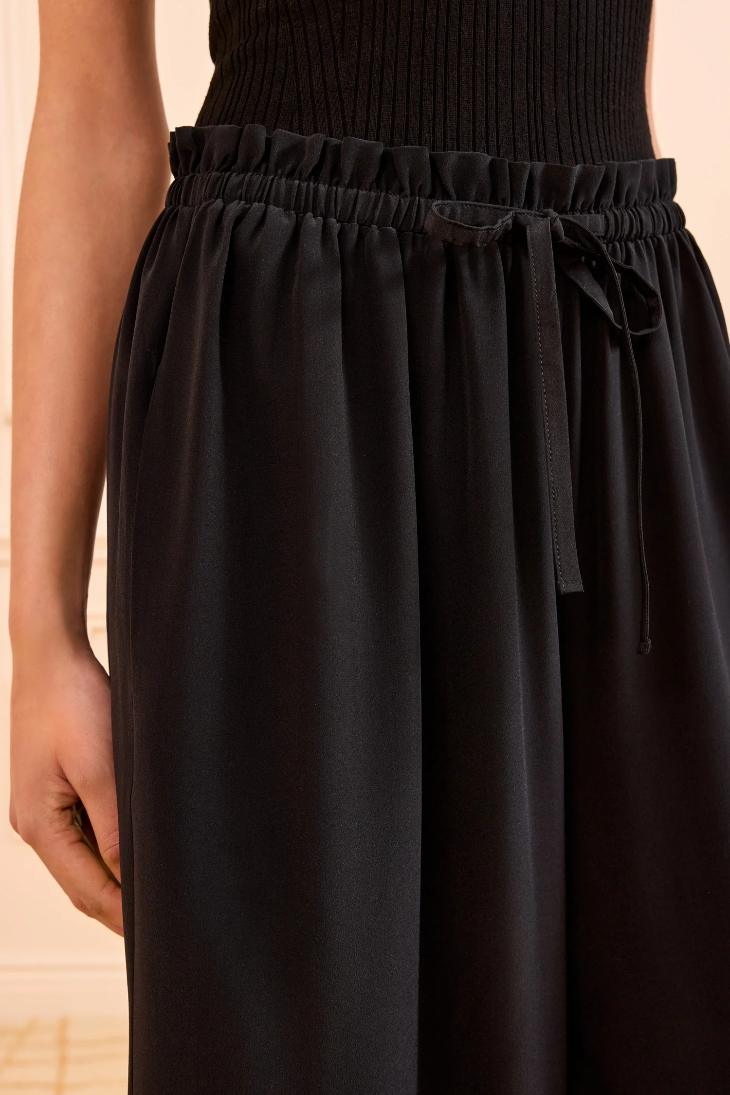 Sawyer Silk Pant - Noir - Image 3
