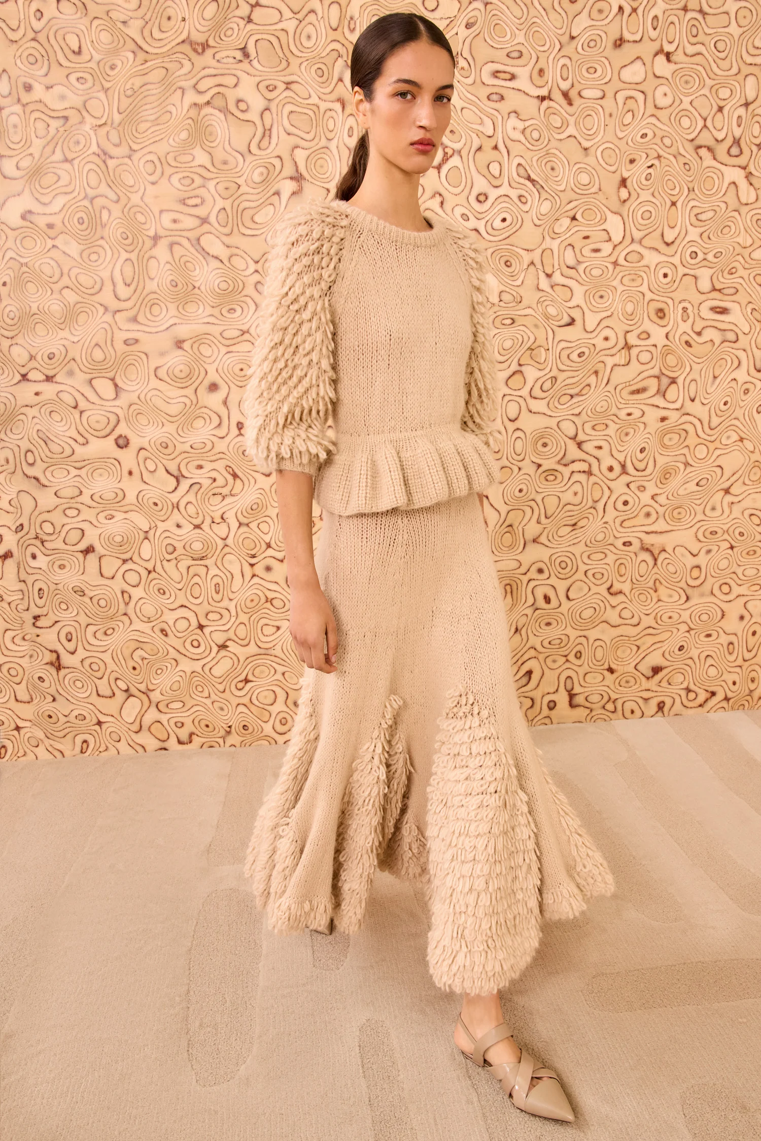 Selene Peplum Pullover - Alabaster - Image 3
