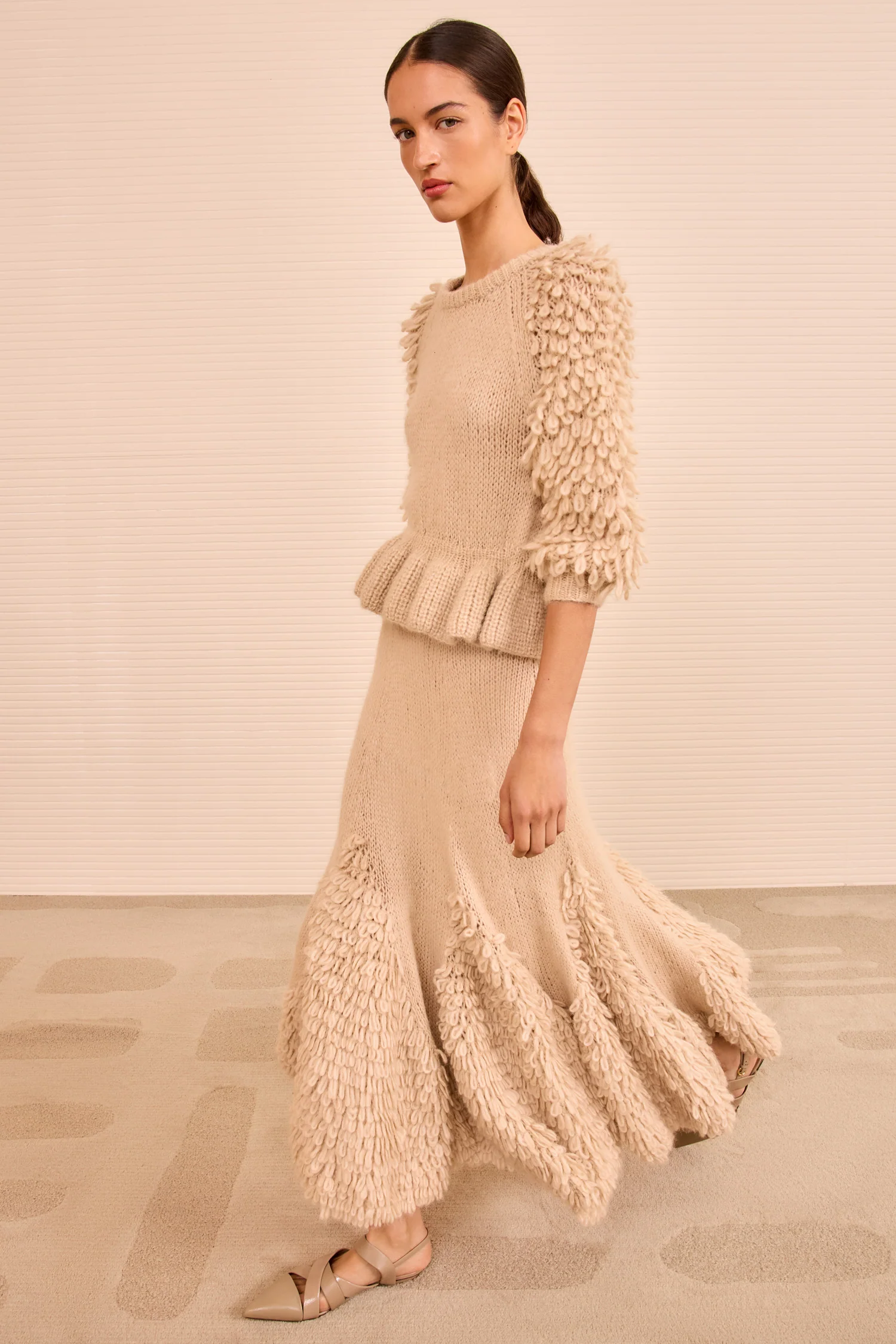 Selene Peplum Pullover - Alabaster - Image 5