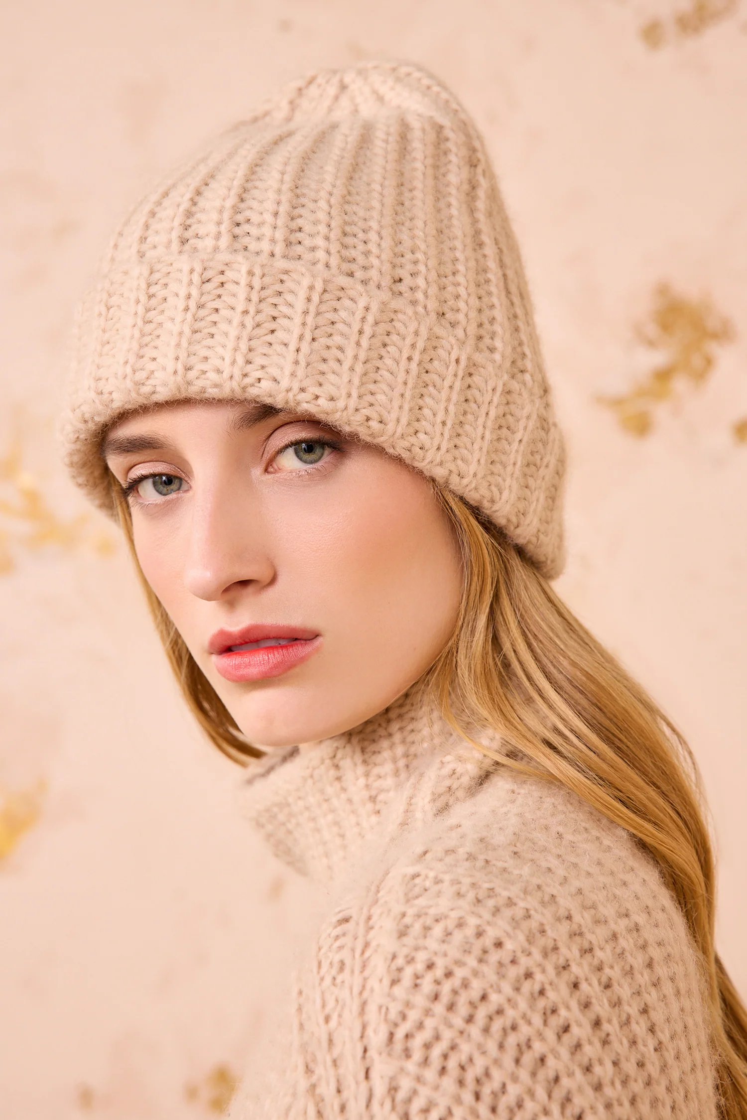 Shelby Alpaca Knit Hat - Dune - Image 2