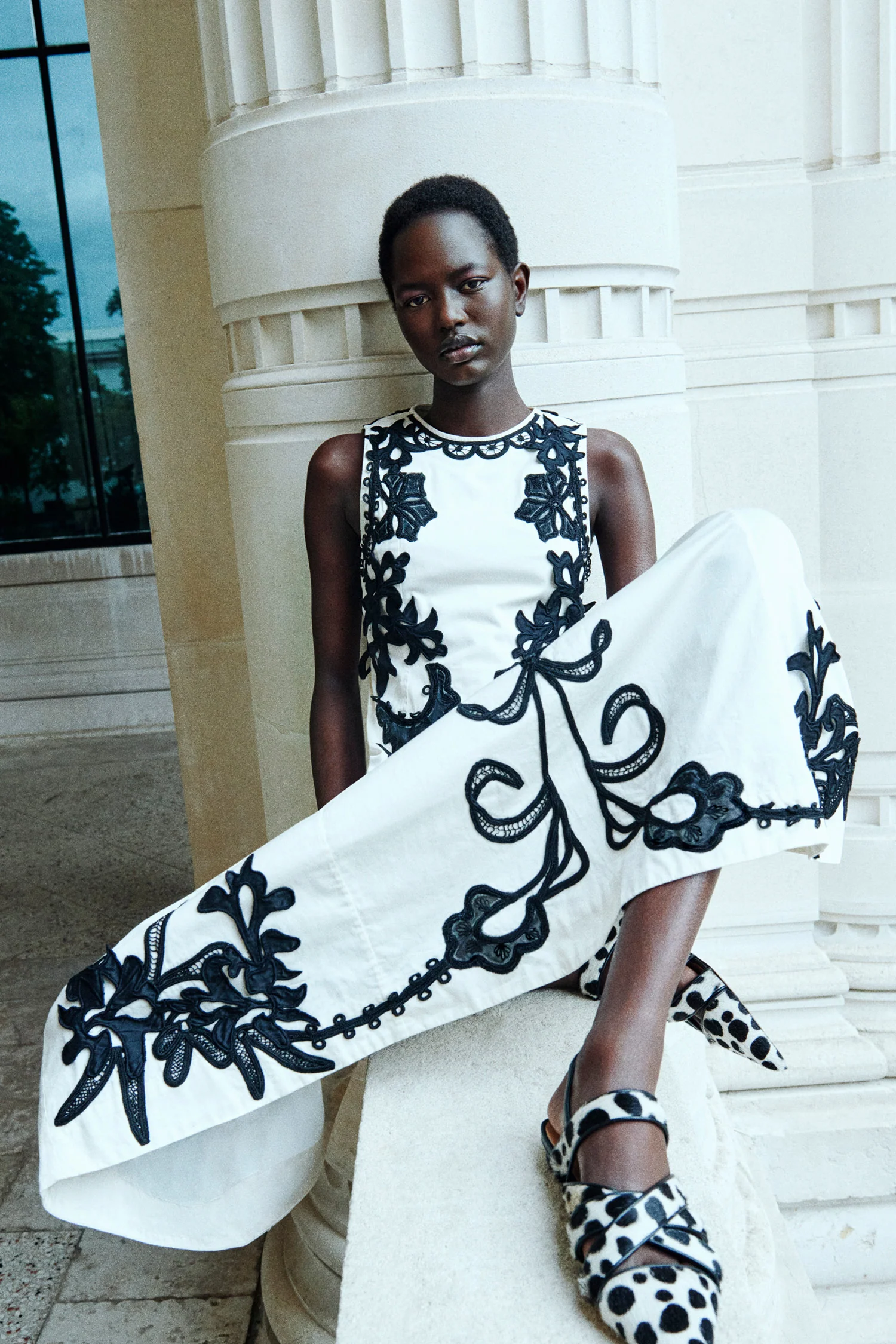 Sonali Embroidered Midi Dress - Anemone - Image 5