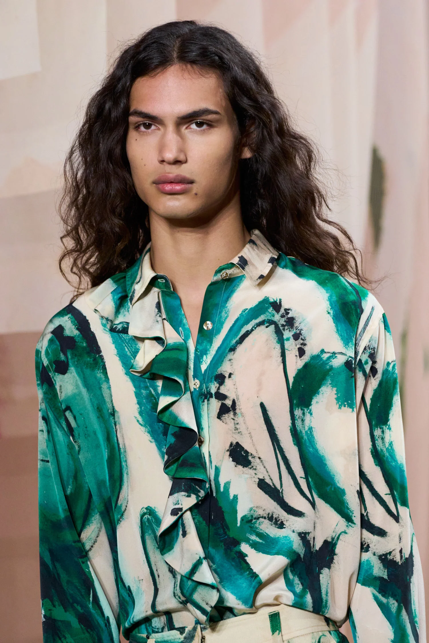 Study Blouse - Portrait In Green - Image 6