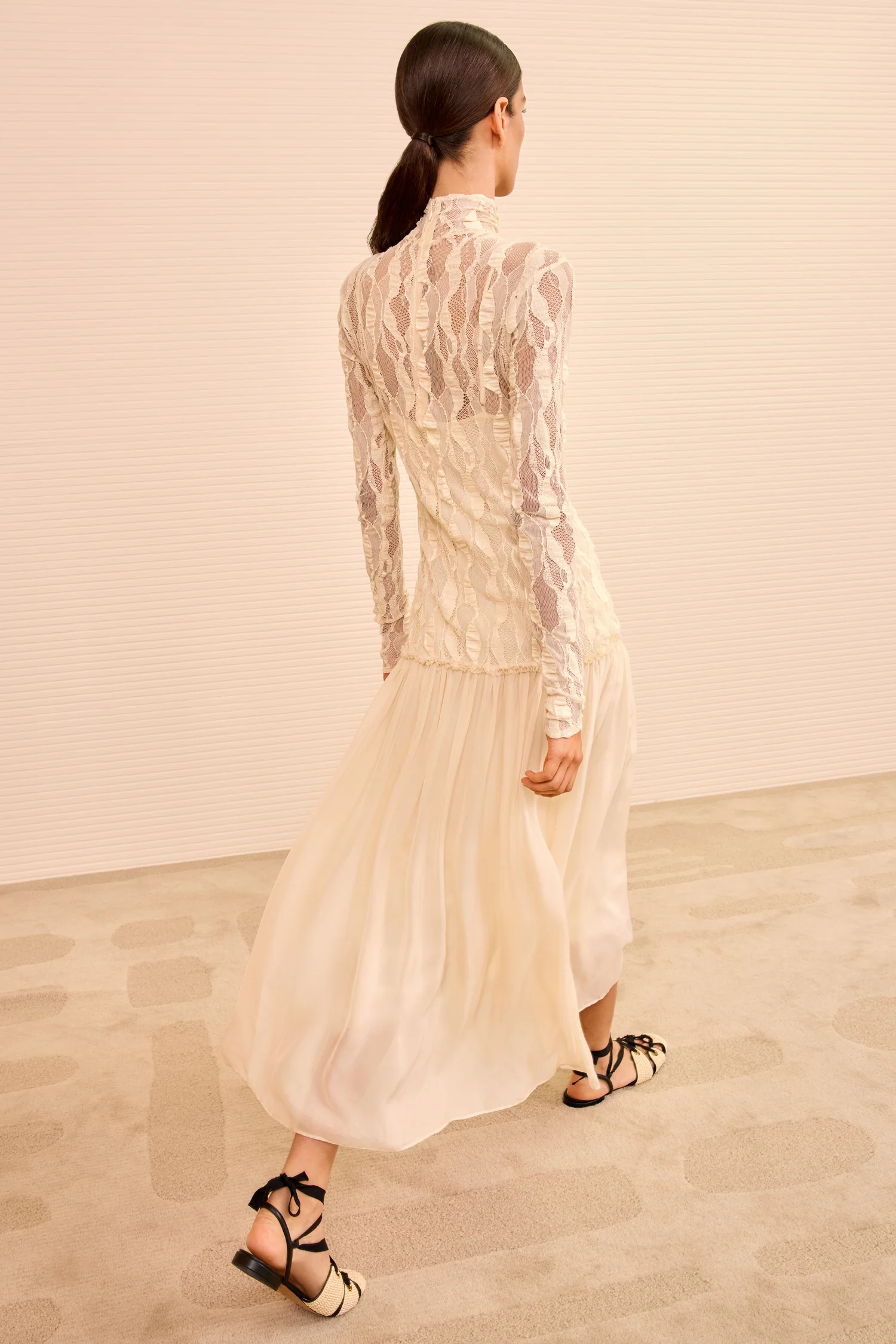 Sybil Drop Waist Dress - Cowrie - Image 5
