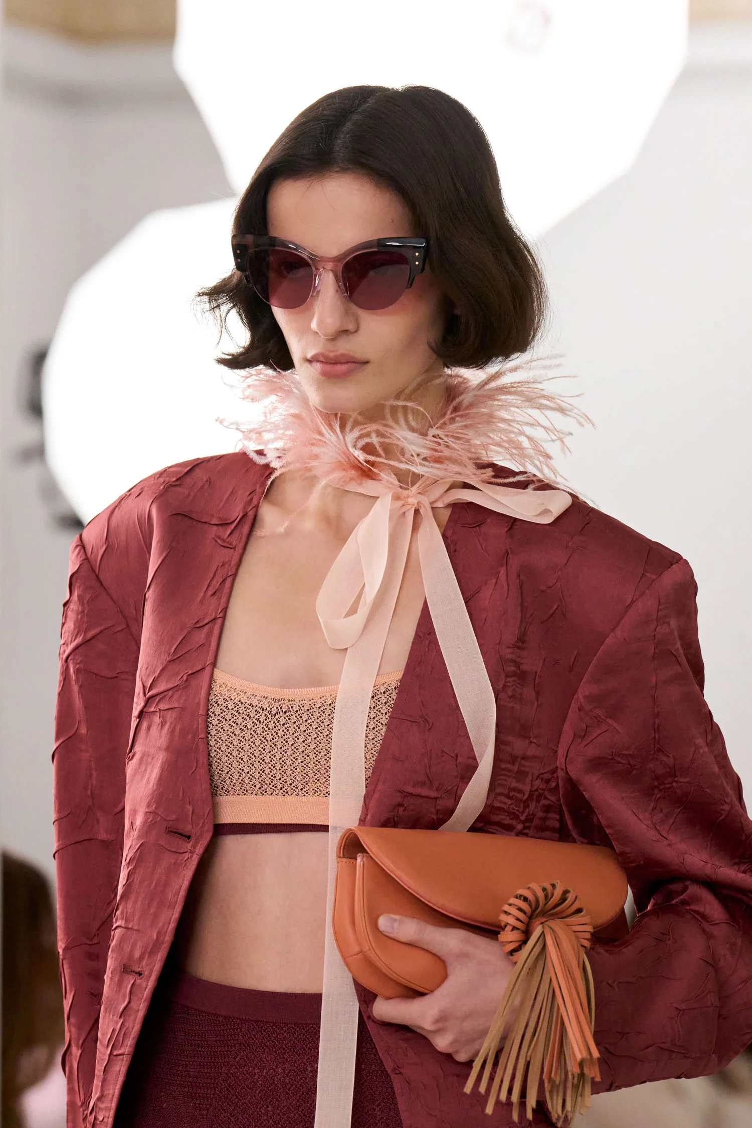 Tara Knit Bralette - Peony - Image 5