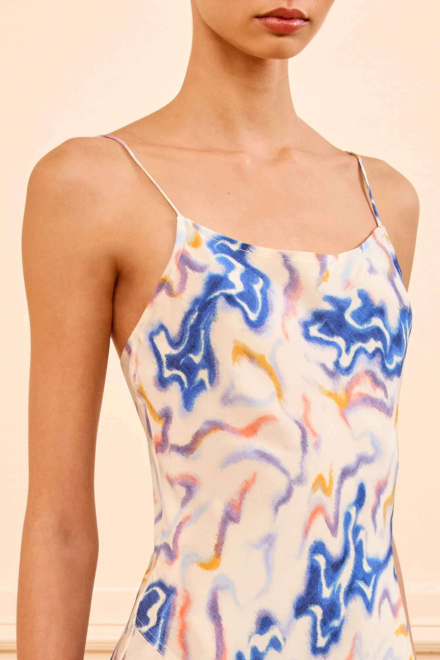 Thais Bias Silk Dress - Prism - Image 2