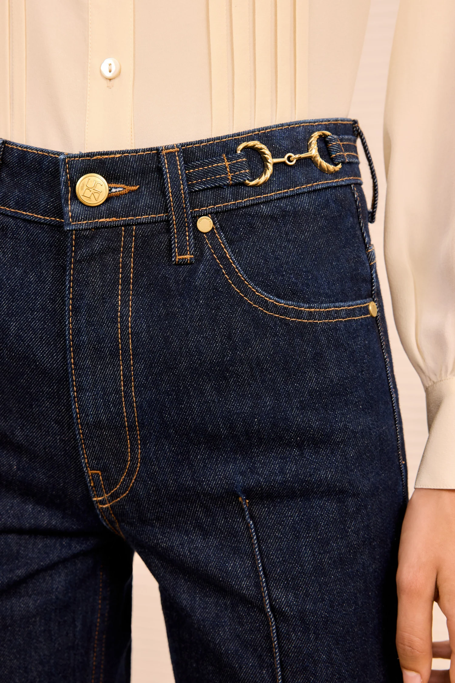 The Agatha Straight Leg Pintuck Jean - Tigris - Image 4