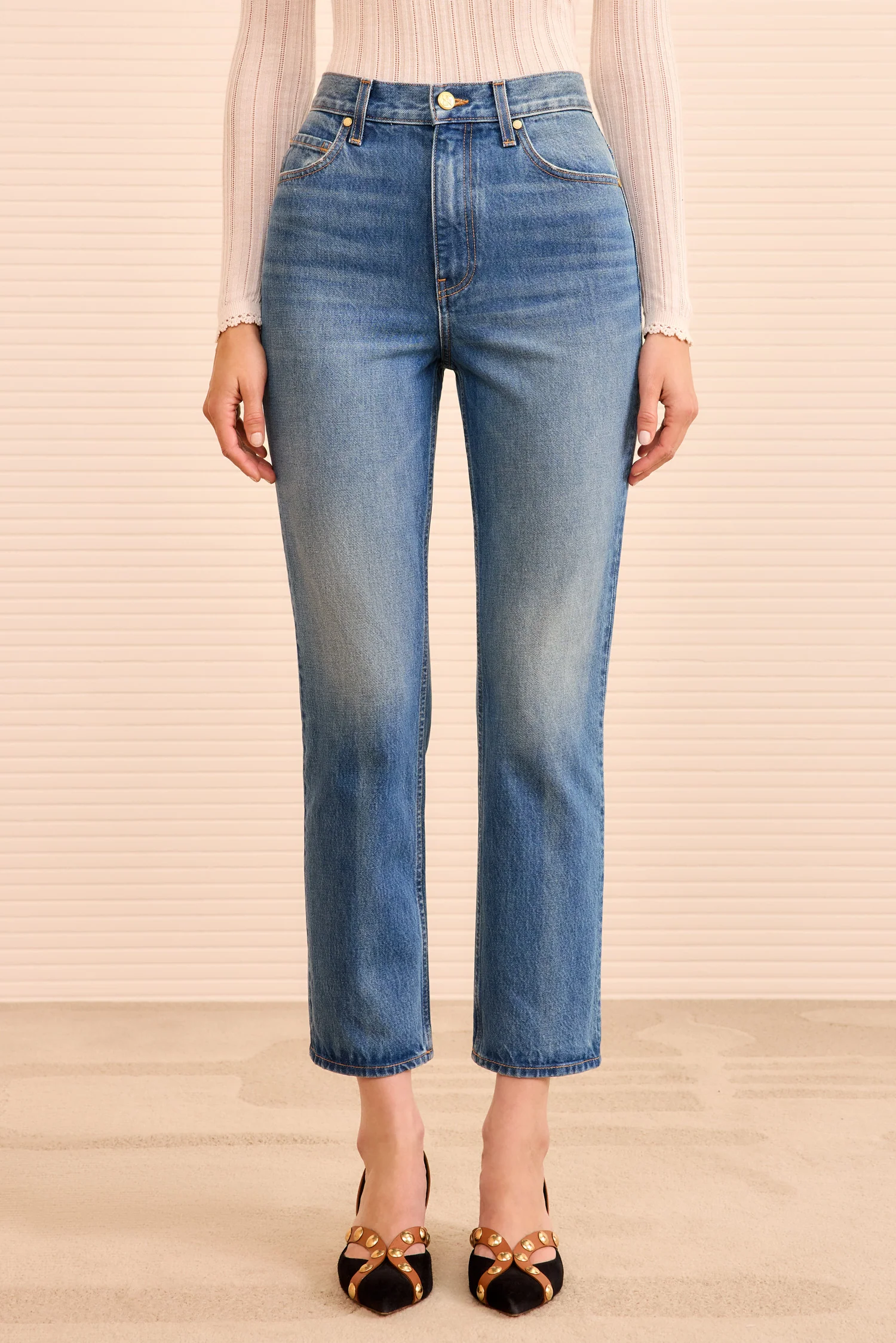 The Agnes Cropped Jean - Danube - Image 3