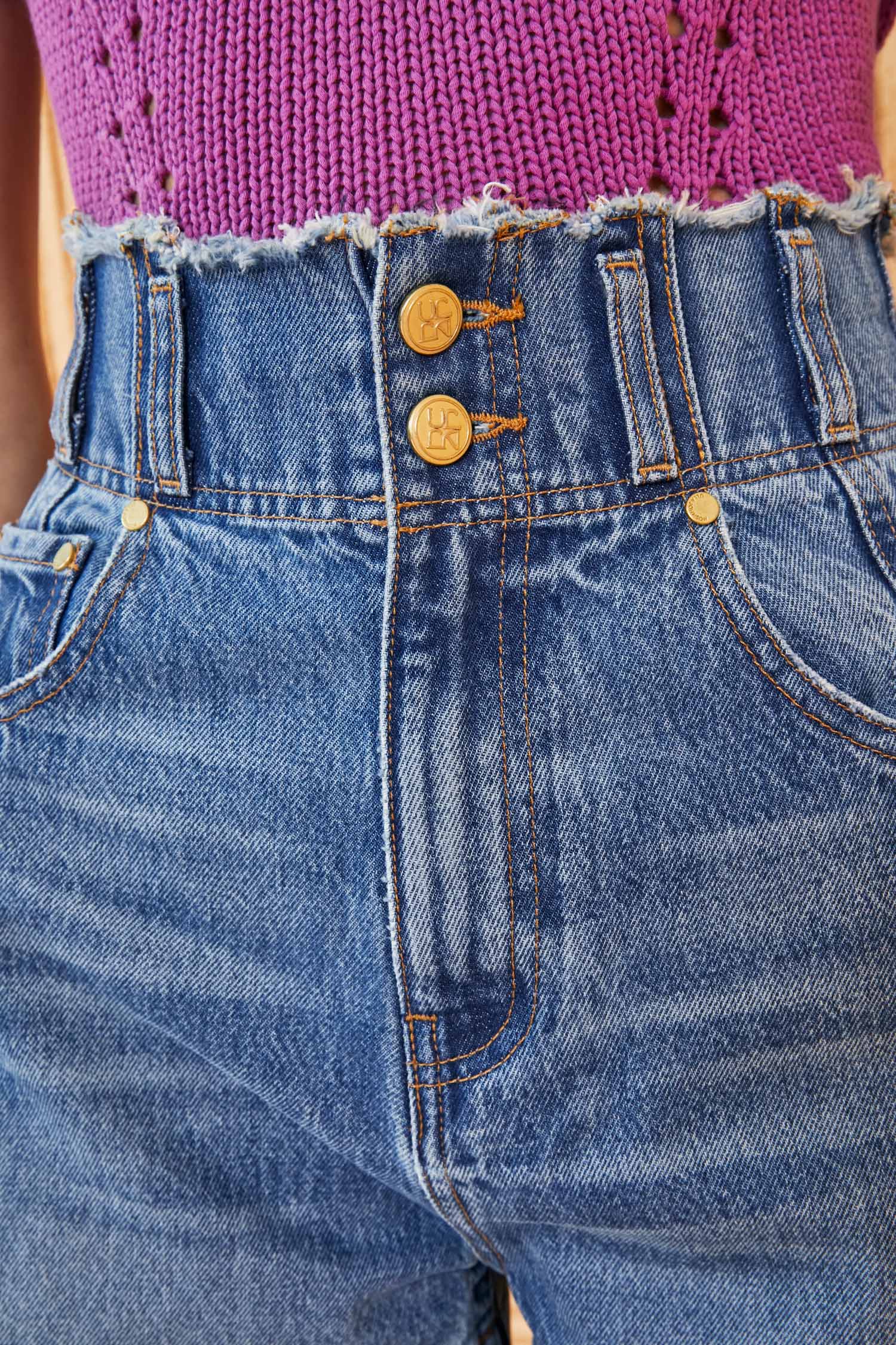 The Charlotte Short - Danube Medium Indigo Wash - Image 3