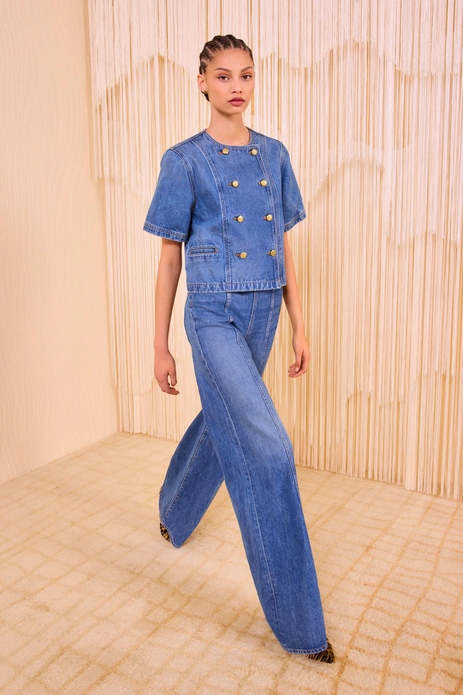 The Serge Short Sleeve Jacket - Danube - Image 2